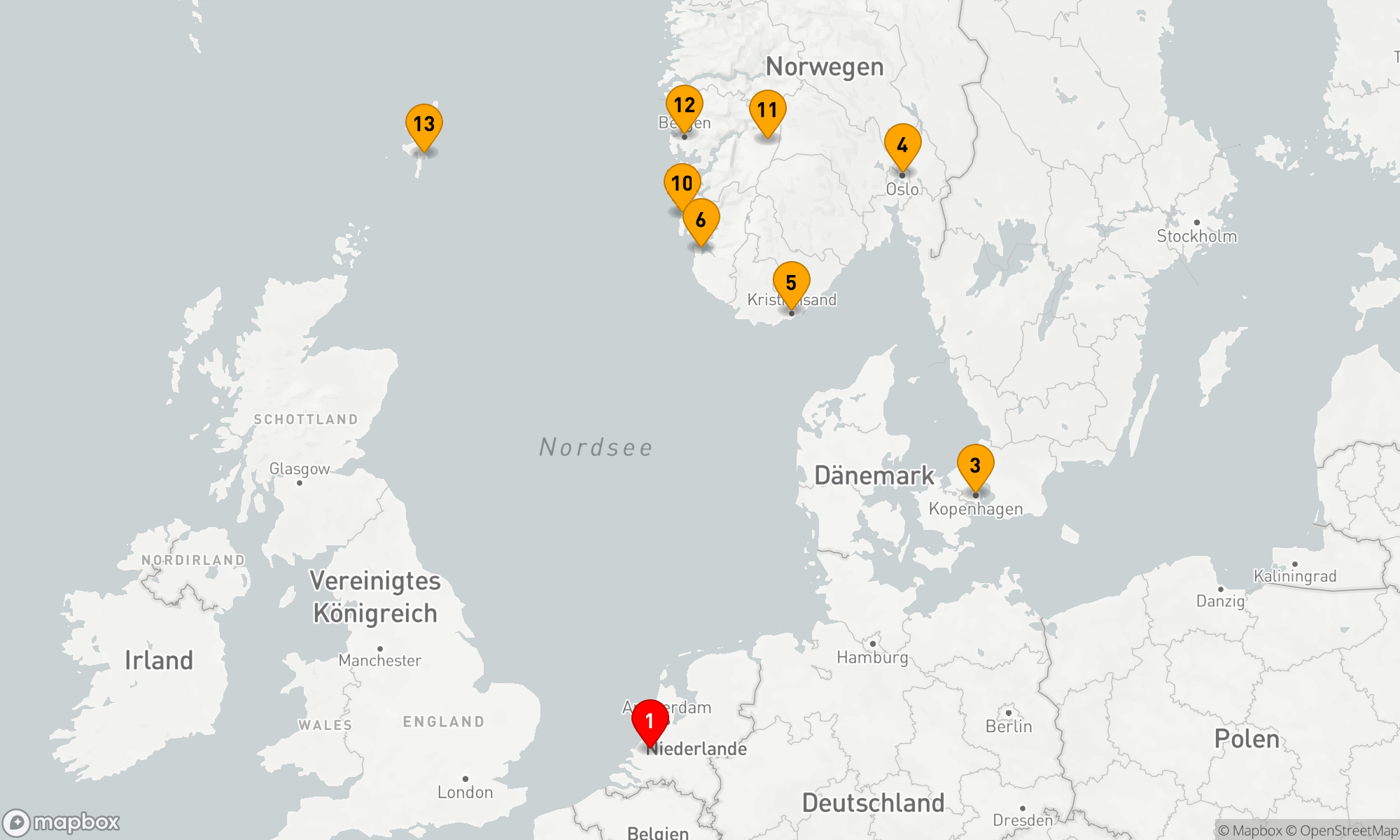 Route 14 Nächte - NORWEGISCHE FJORDE & SCHOTTLAND MIT HISTORY CHANNEL