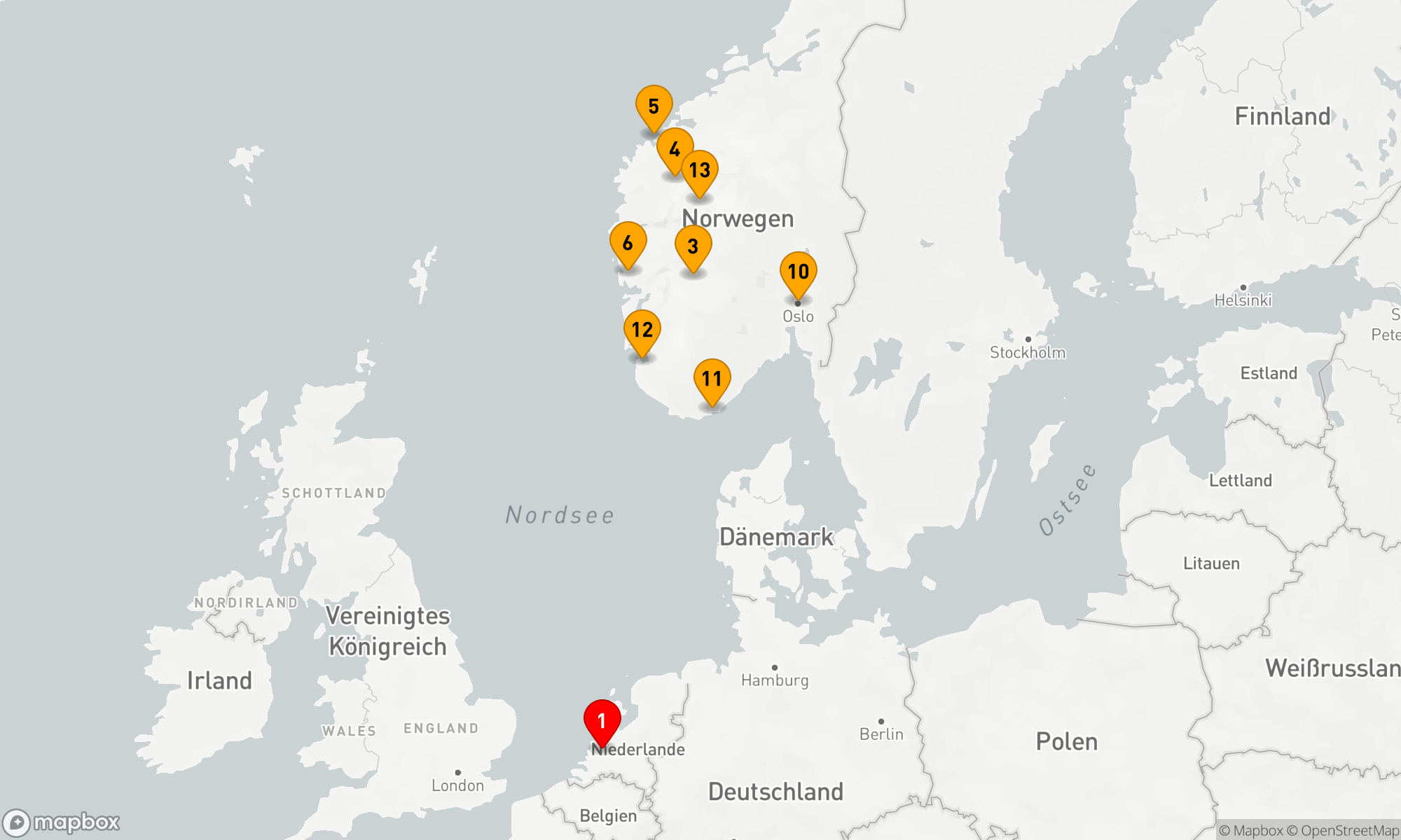 Route 14 Nächte - NORWEGISCHE FJORDE & SOGNEFJORD MIT HISTORY CHANNEL