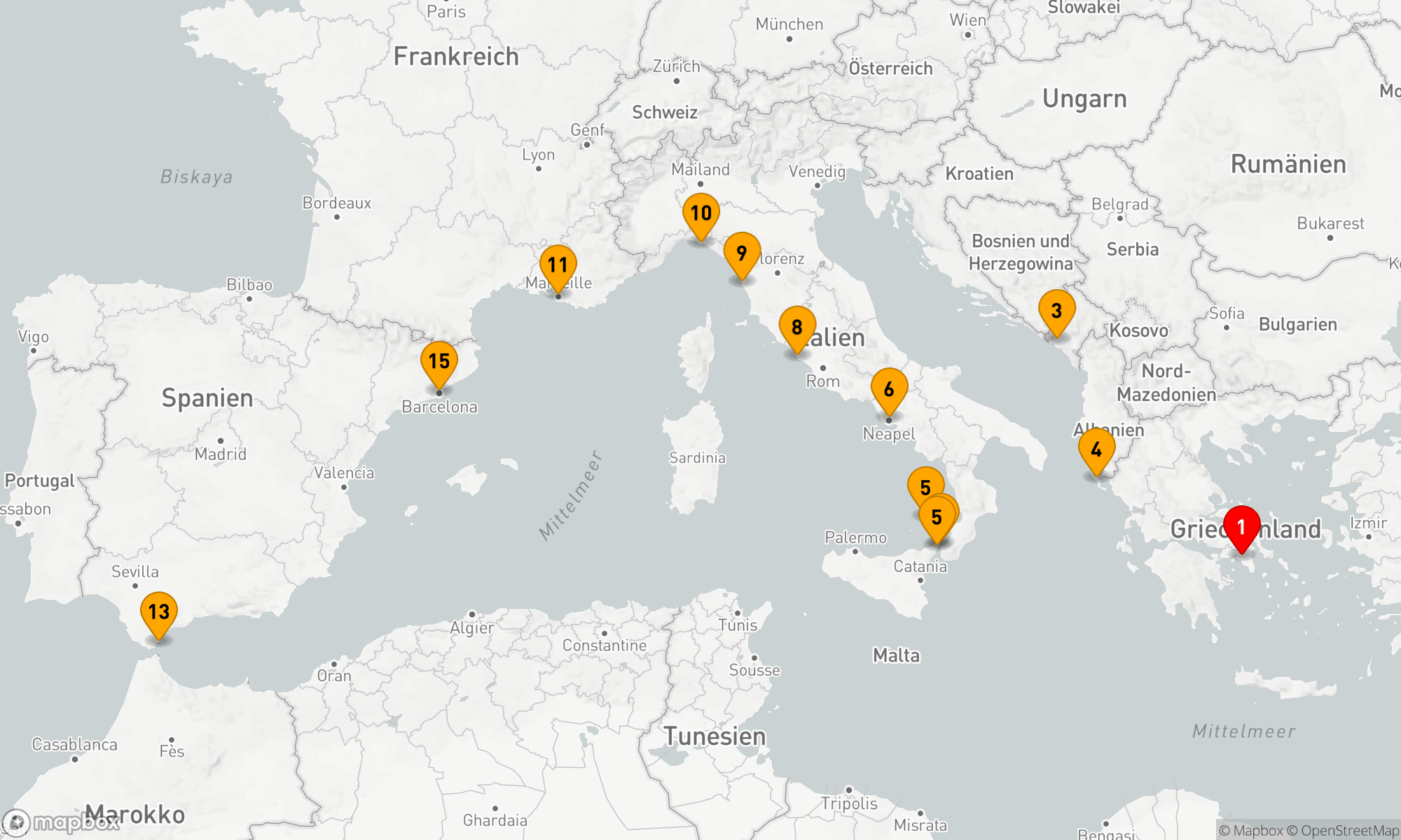 Route 14 Nächte - WESTLICHES MITTELMEER: NEAPEL MIT GESCHICHTSKANAL