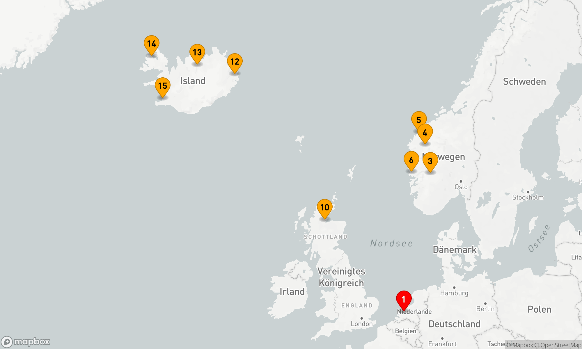 Route 14 Nächte - FJORDE VON NORWEGEN & ISLAND MIT HISTORY CHANNEL