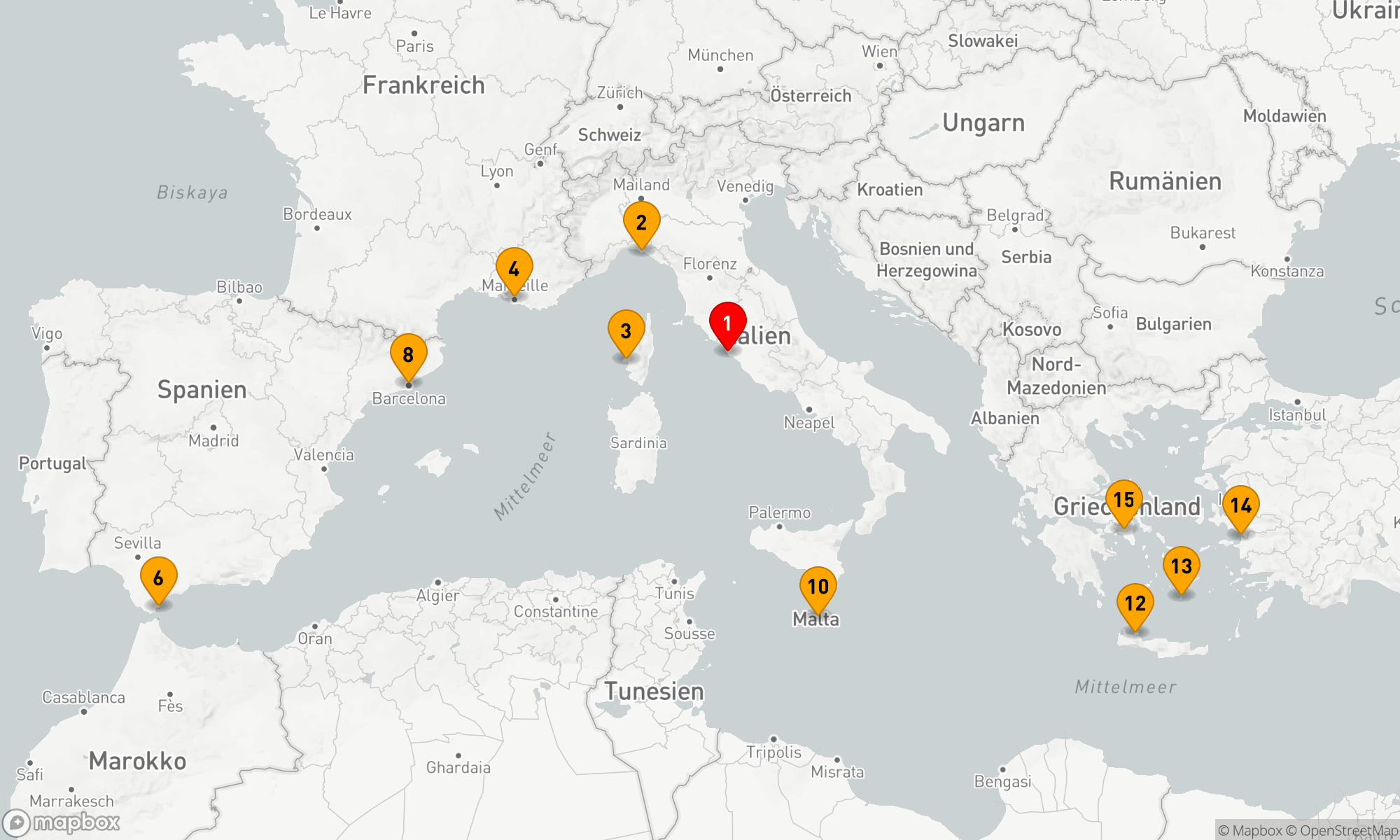 Route 14 Nächte - RIVIERAS,  MALTA & GRIECHISCHE INSELN MIT HISTORY CHANNEL