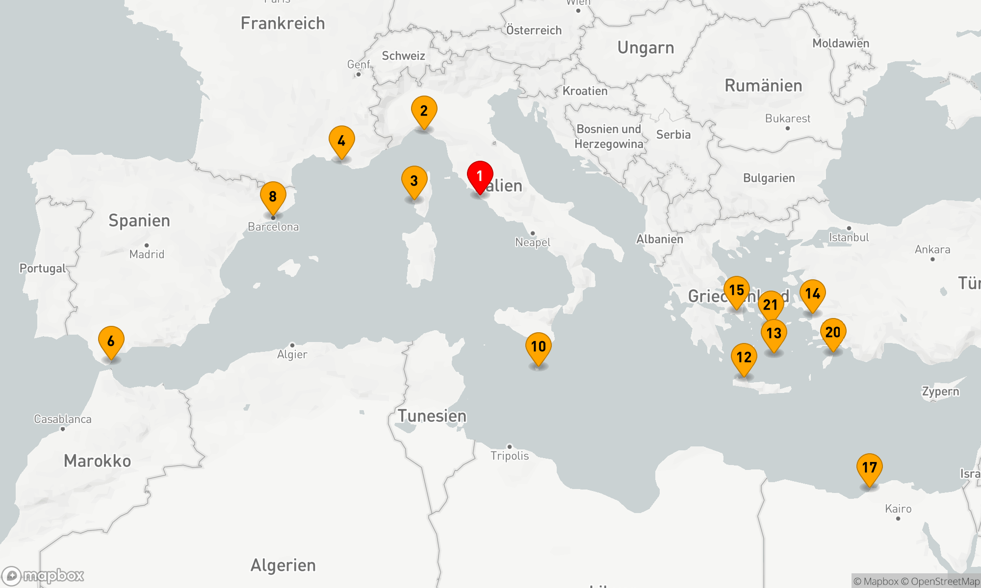 Route 21 Nächte - MALTA,  KAIRO & GRIECHISCHE INSELN MIT HISTORY CHANNEL