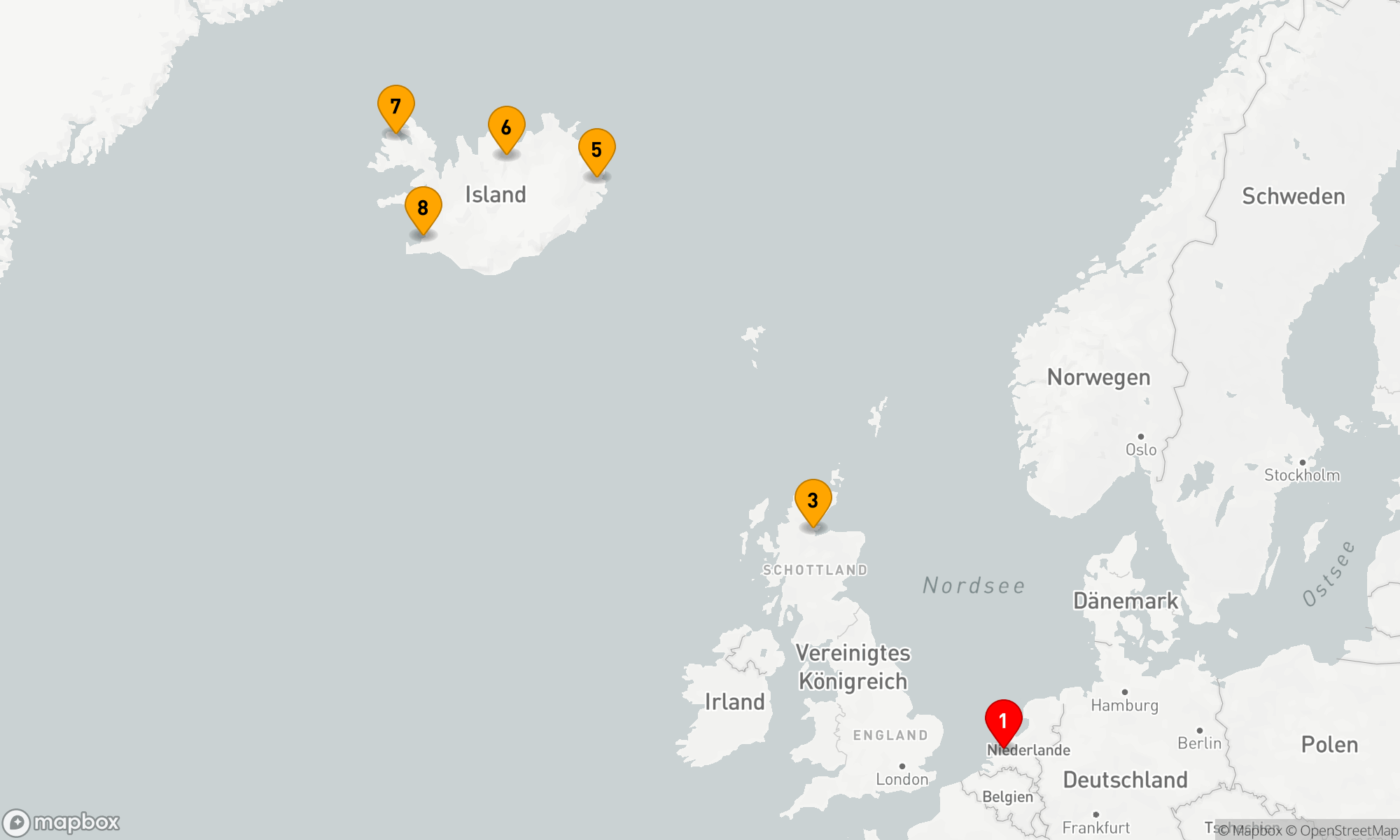 Route 7 Nächte - ISLÄNDISCHE FJORDE & SCHOTTISCHE HIGHLANDS