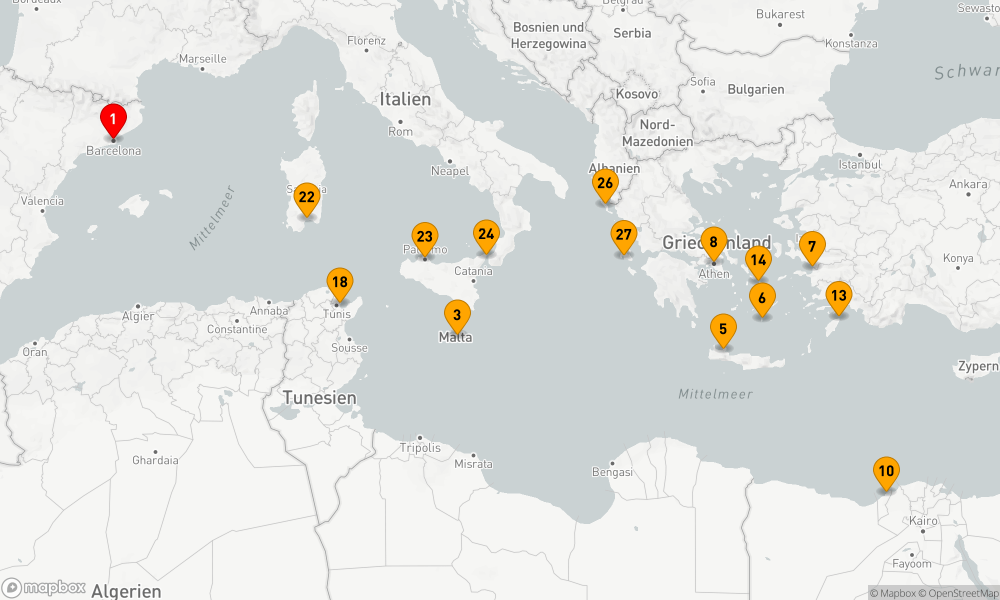 Route 28 Nächte - GRIECHISCHE INSELN & SONNENFINSTERNIS MIT HISTORY CHANNEL