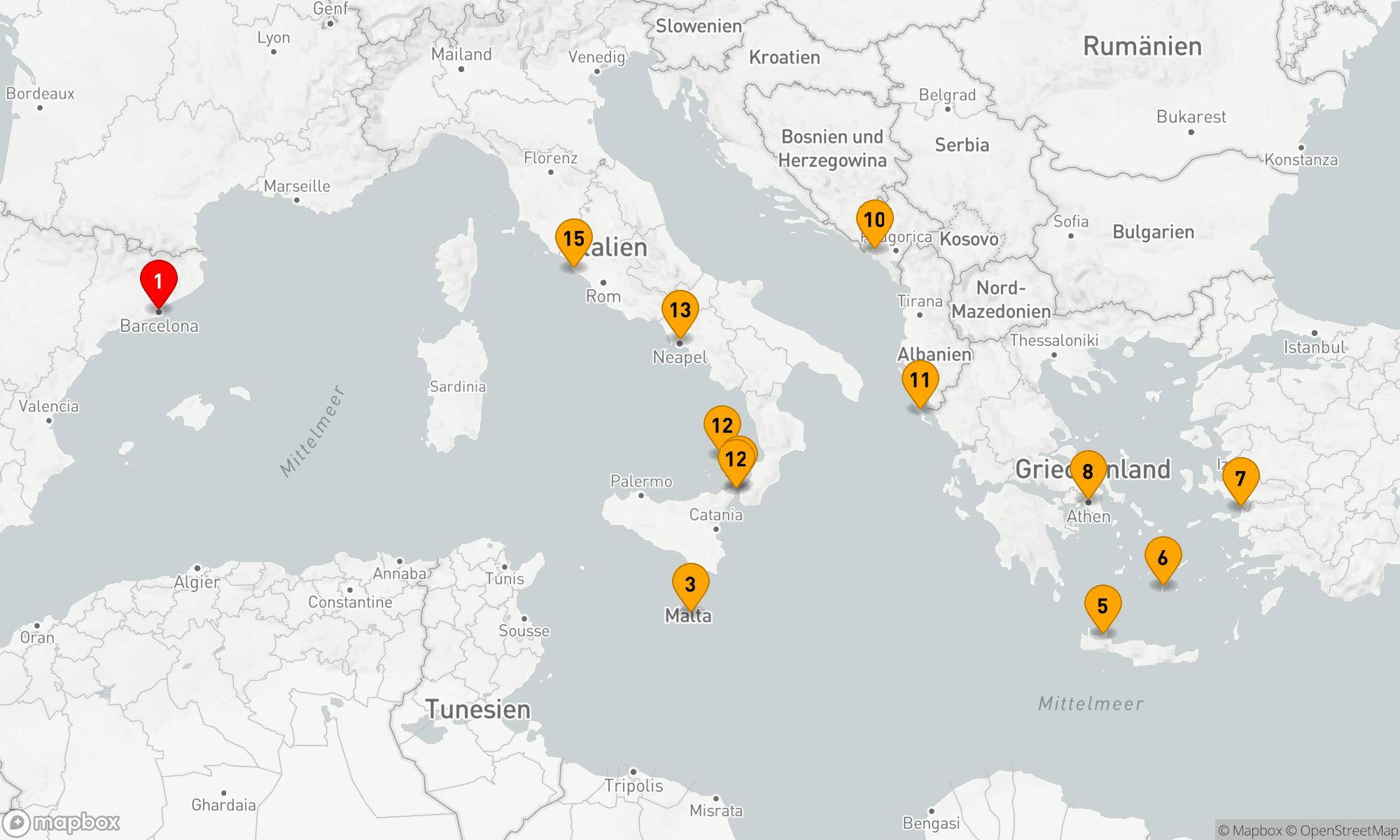 Route 14 Nächte - GRIECHISCHE INSELN,  MALTA & NEAPEL MIT HISTORY CHANNEL