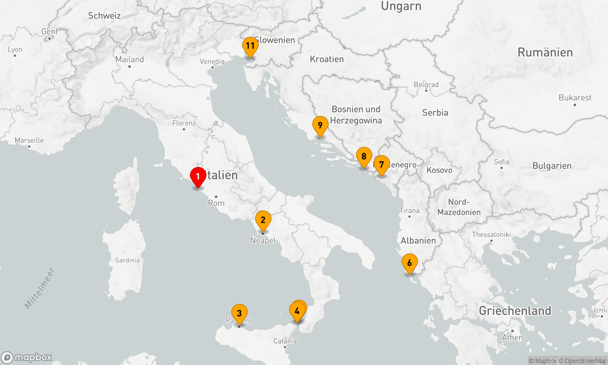 Route 10 Nächte - ADRIATISCHE ANTIQUITÄTEN: ITALIEN & KROATIEN