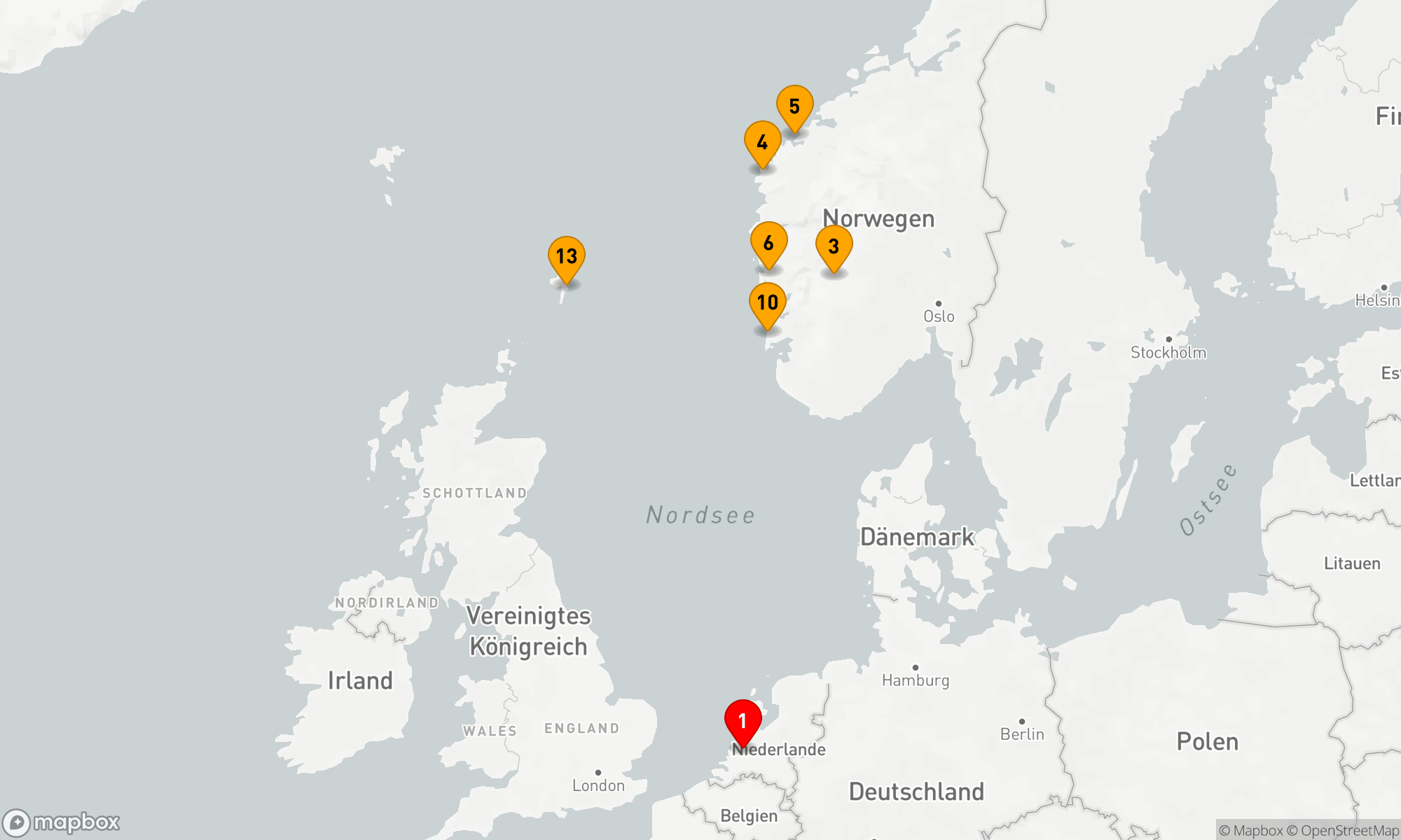 Route 14 Nächte - NORWEGISCHE FJORDE & SCHOTTLAND MIT HISTORY CHANNEL