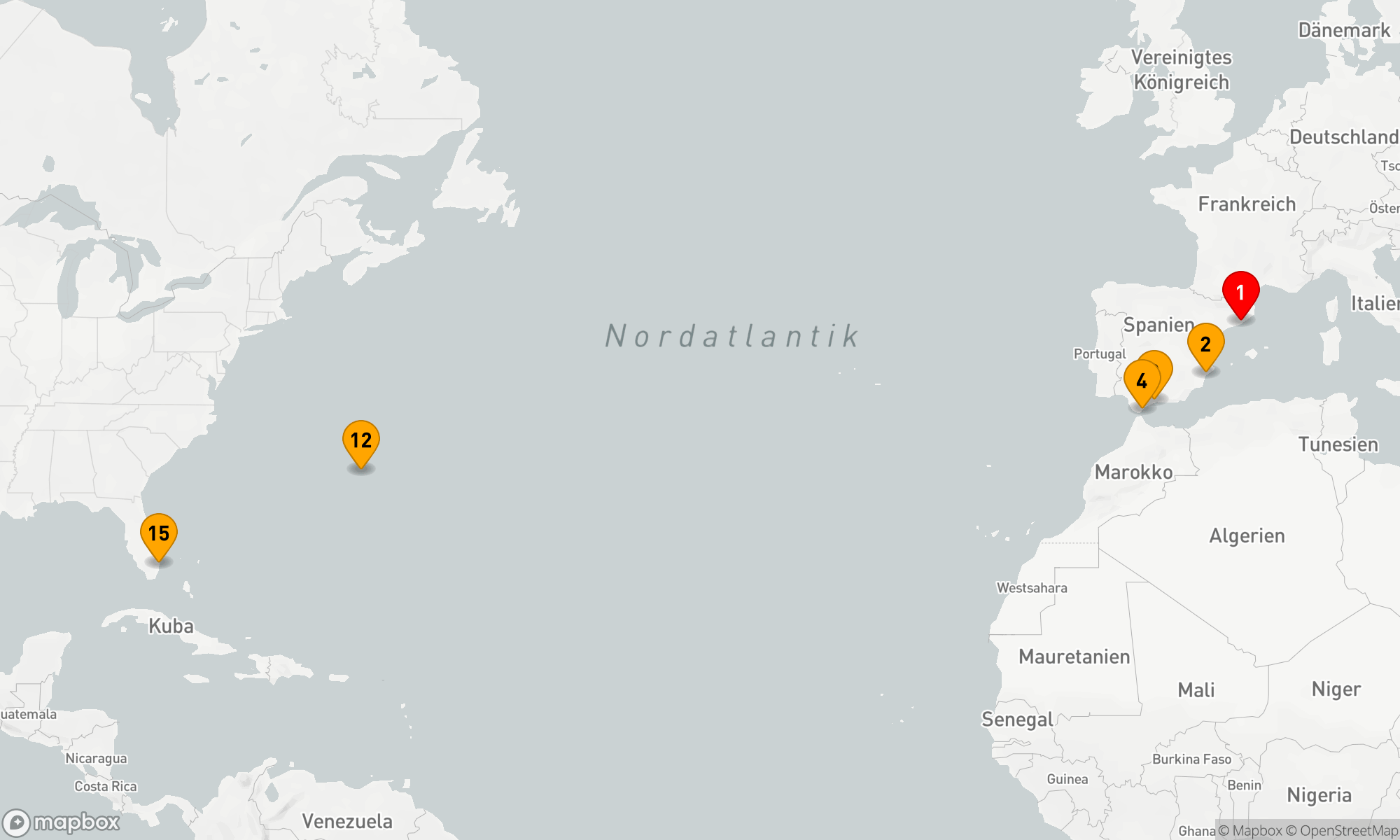 Route 14 Nächte - KULTURELLE KREUZUNG MIT ANDALUSIEN & BERMUDA