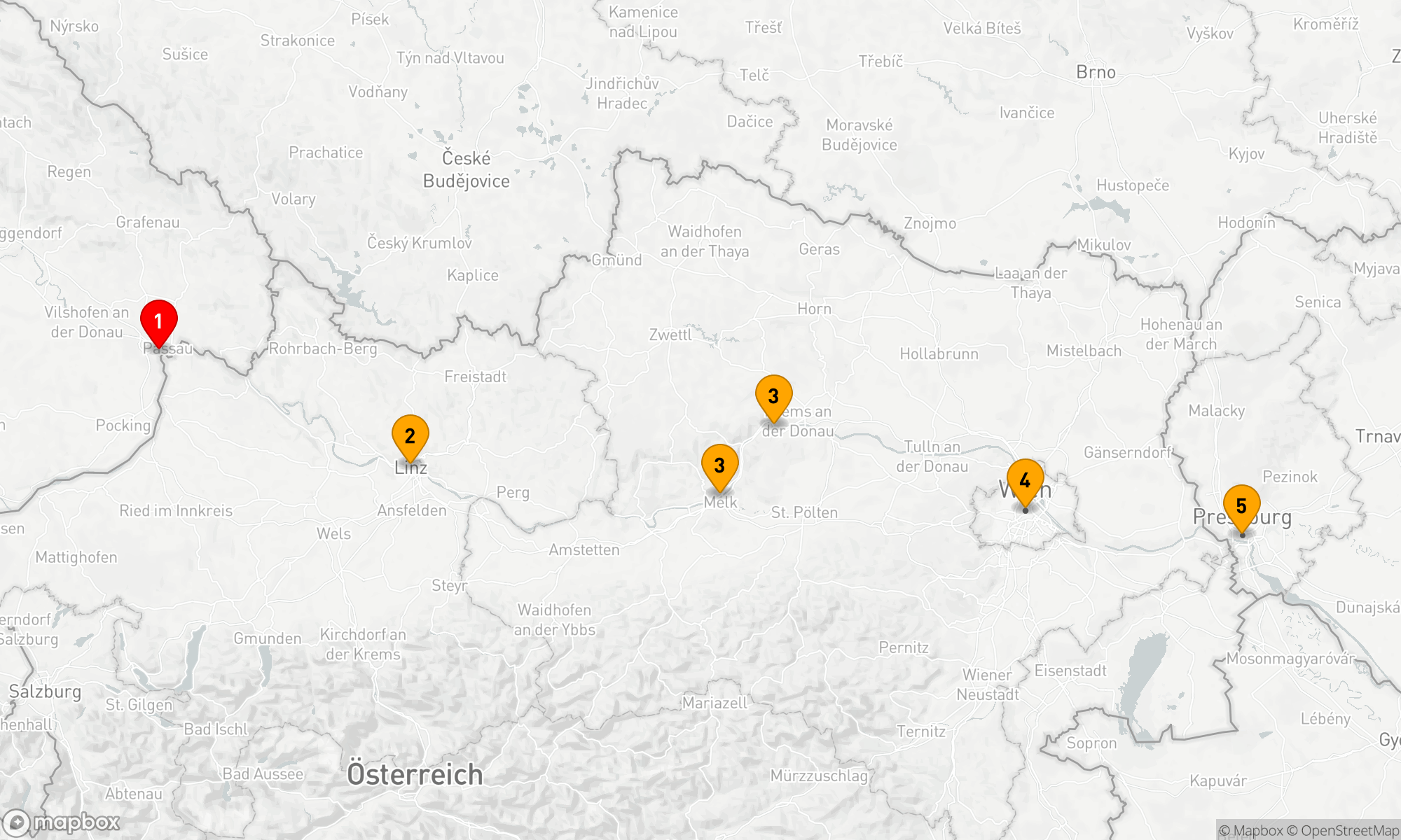 Route 6 Nächte - Weihnachten an der Donau