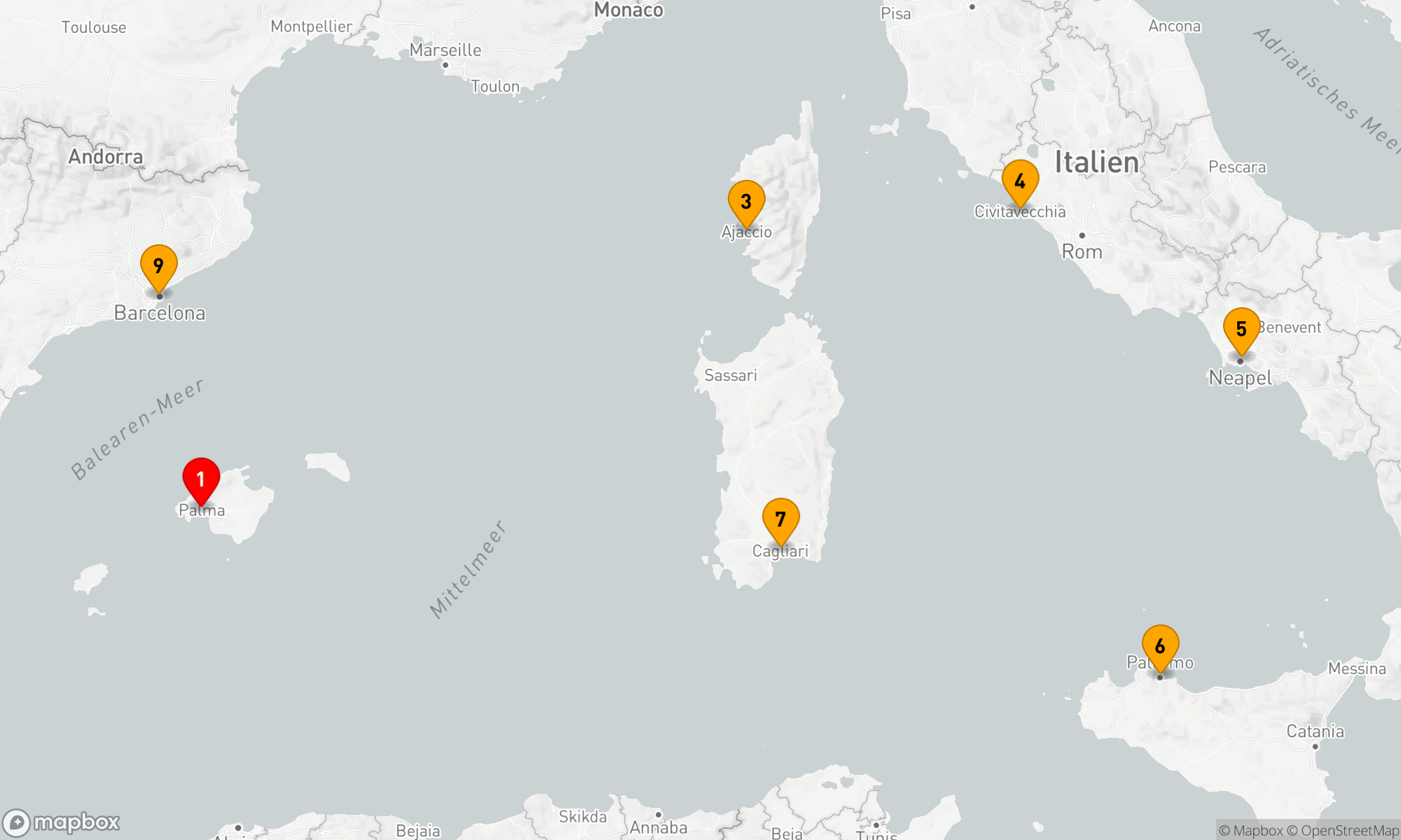 Route 10 Nächte - Metropolen des Westlichen Mittelmeers