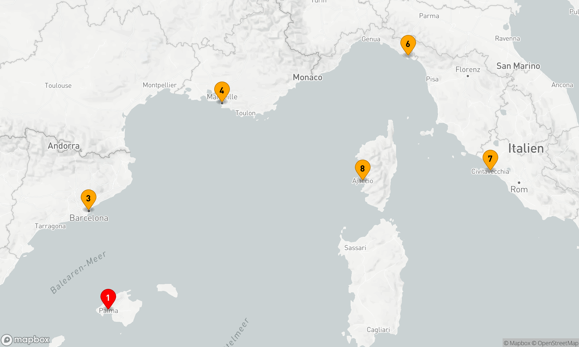 Route 9 Nächte - Kultur und Natur am Mittelmeer