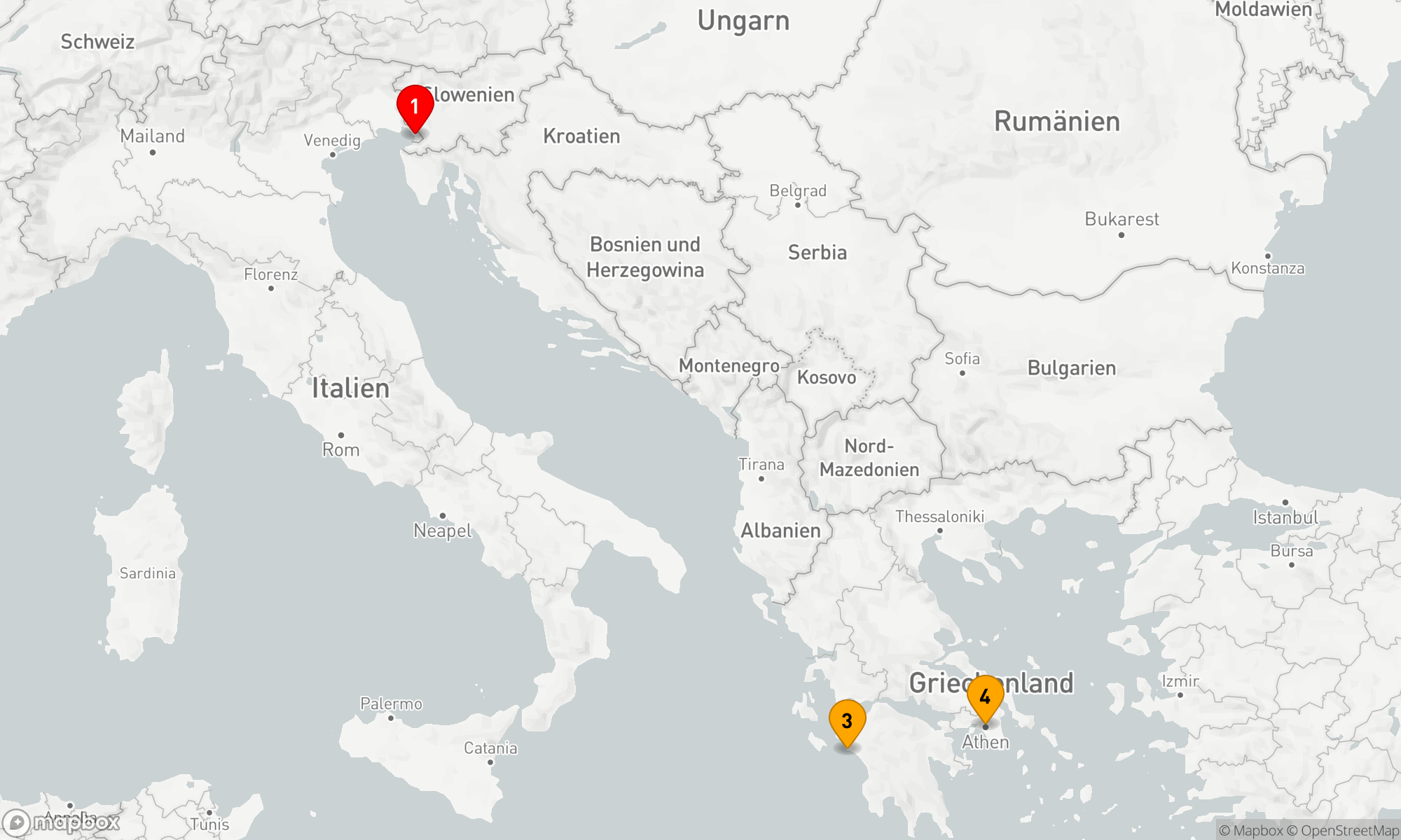 Route 3 Nächte - Mediterrane Entdeckungsreise