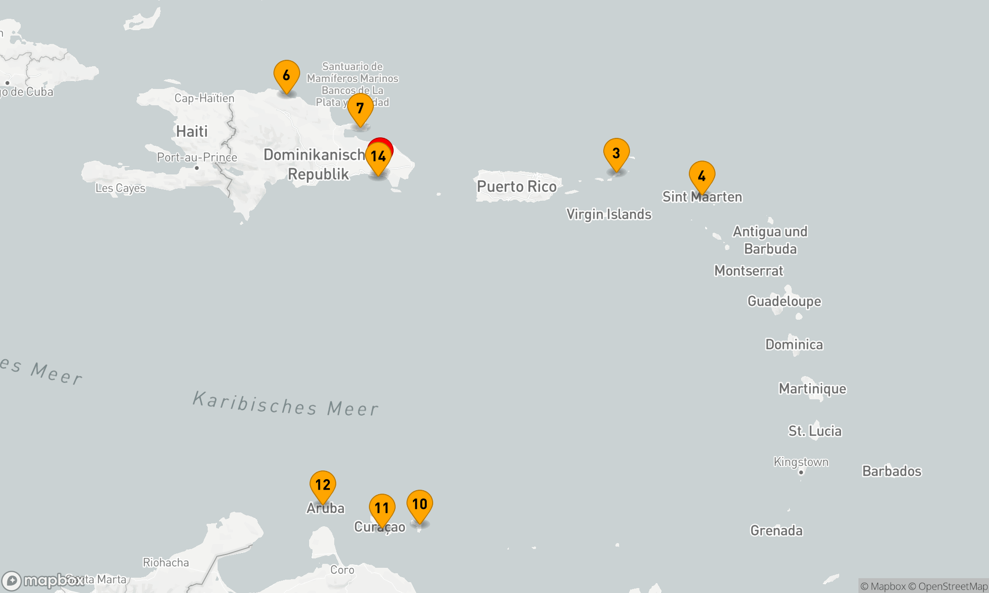 Route 14 Nächte - Karibische Inselwelten