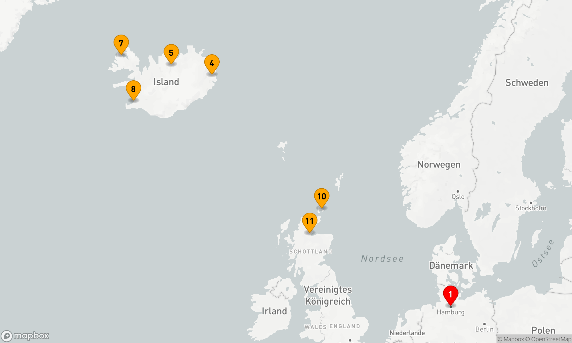 Route 12 Nächte - Zauberhafte Nordlichter-Entdeckungstour