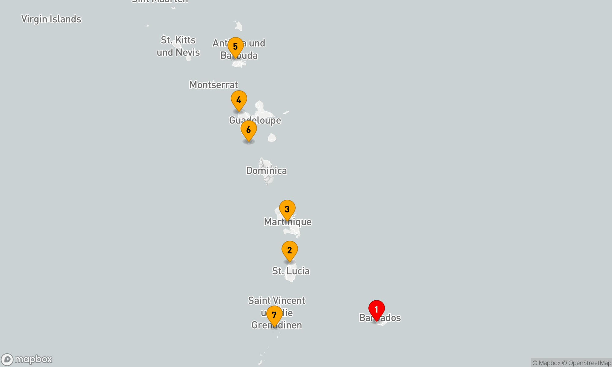 Route 7 Nächte - Karibische Inselträume Rundreise