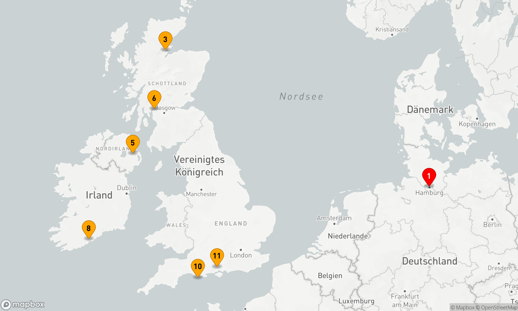 Route 12 Nächte - Best of  Großbritannien und Irland