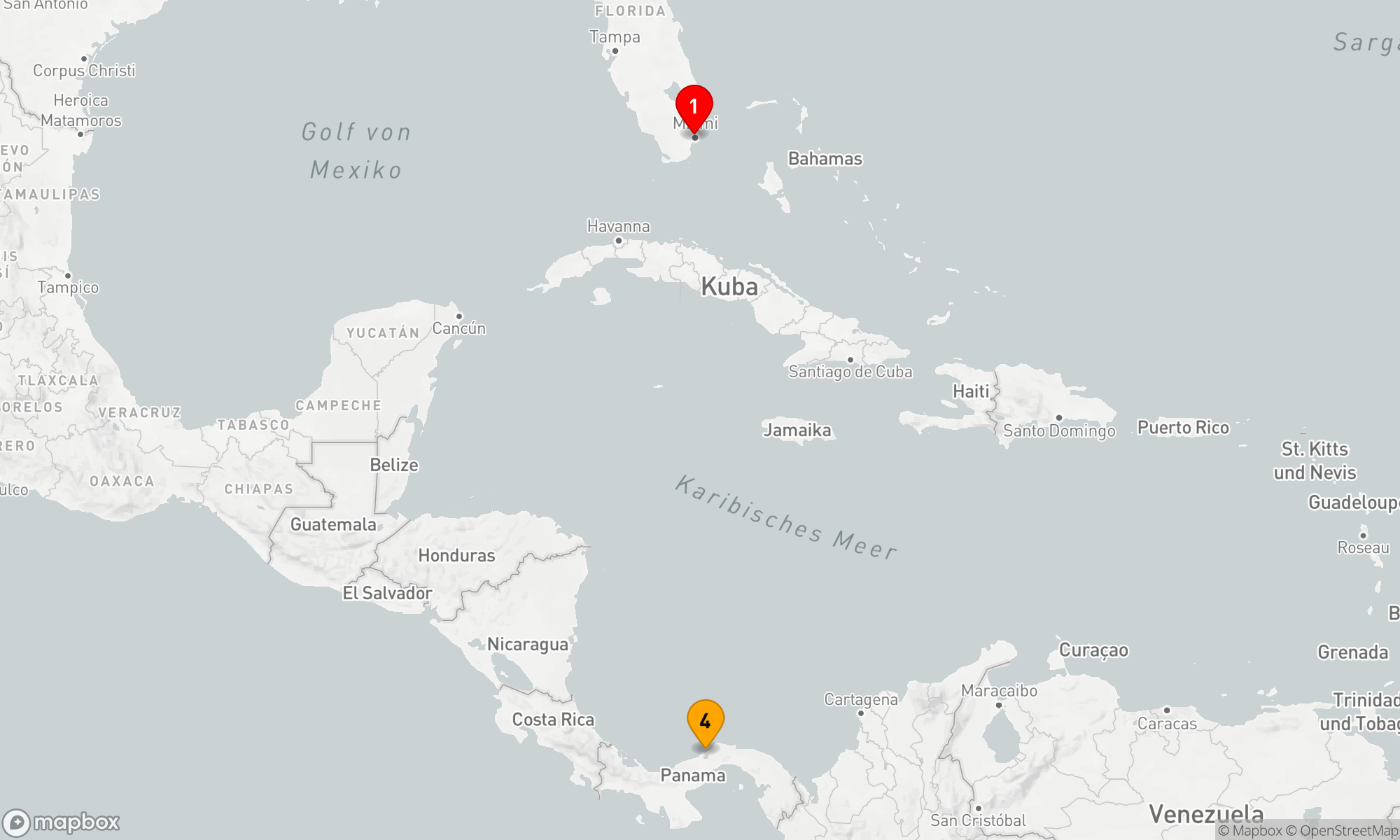 Route 3 Nächte - KREUZFAHRT VON MIAMI NACH PANAMA