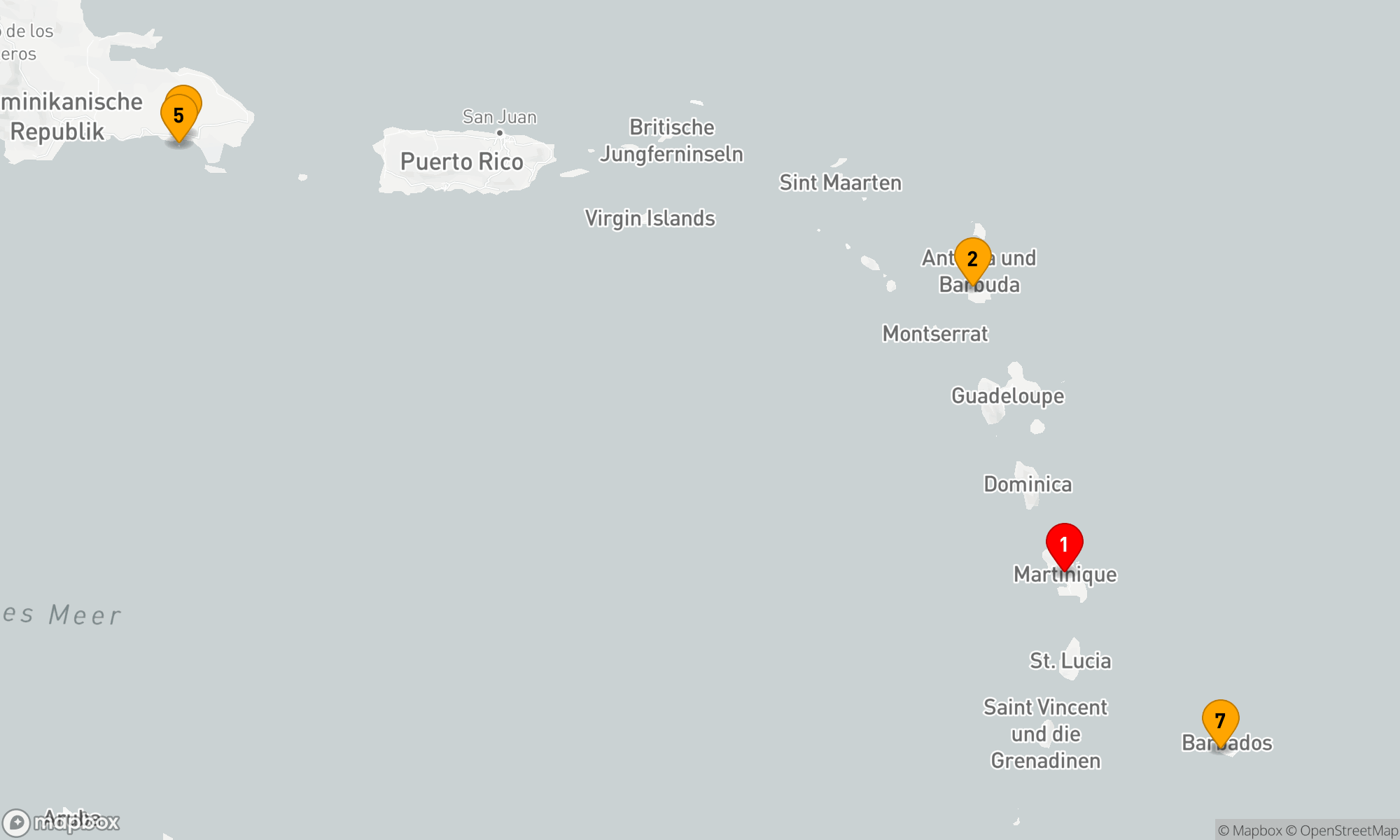 Route 7 Nächte - Karibische Entdeckungsreise ab Fort-de-France