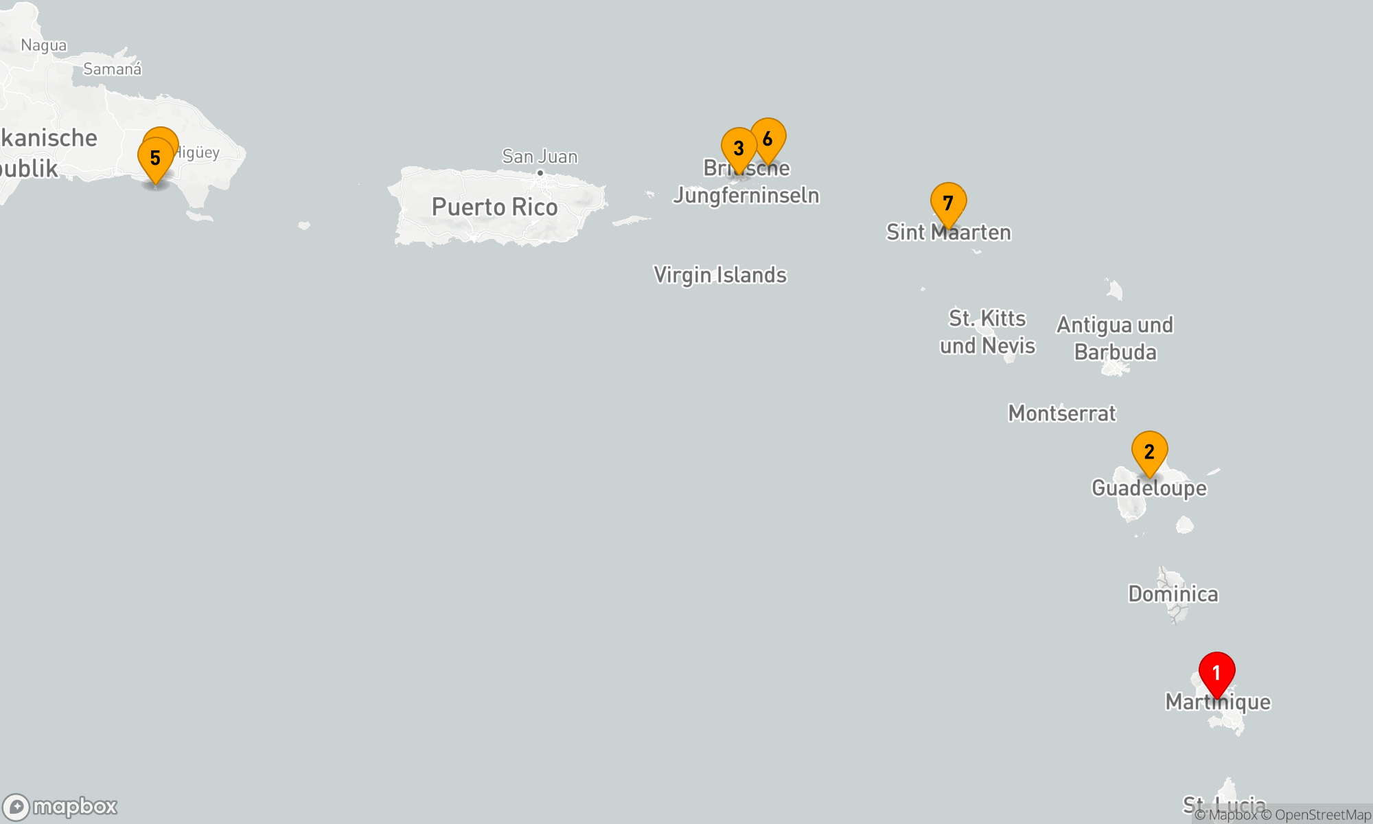 Route 7 Nächte - Karibische Entdeckungsreise ab Fort-de-France