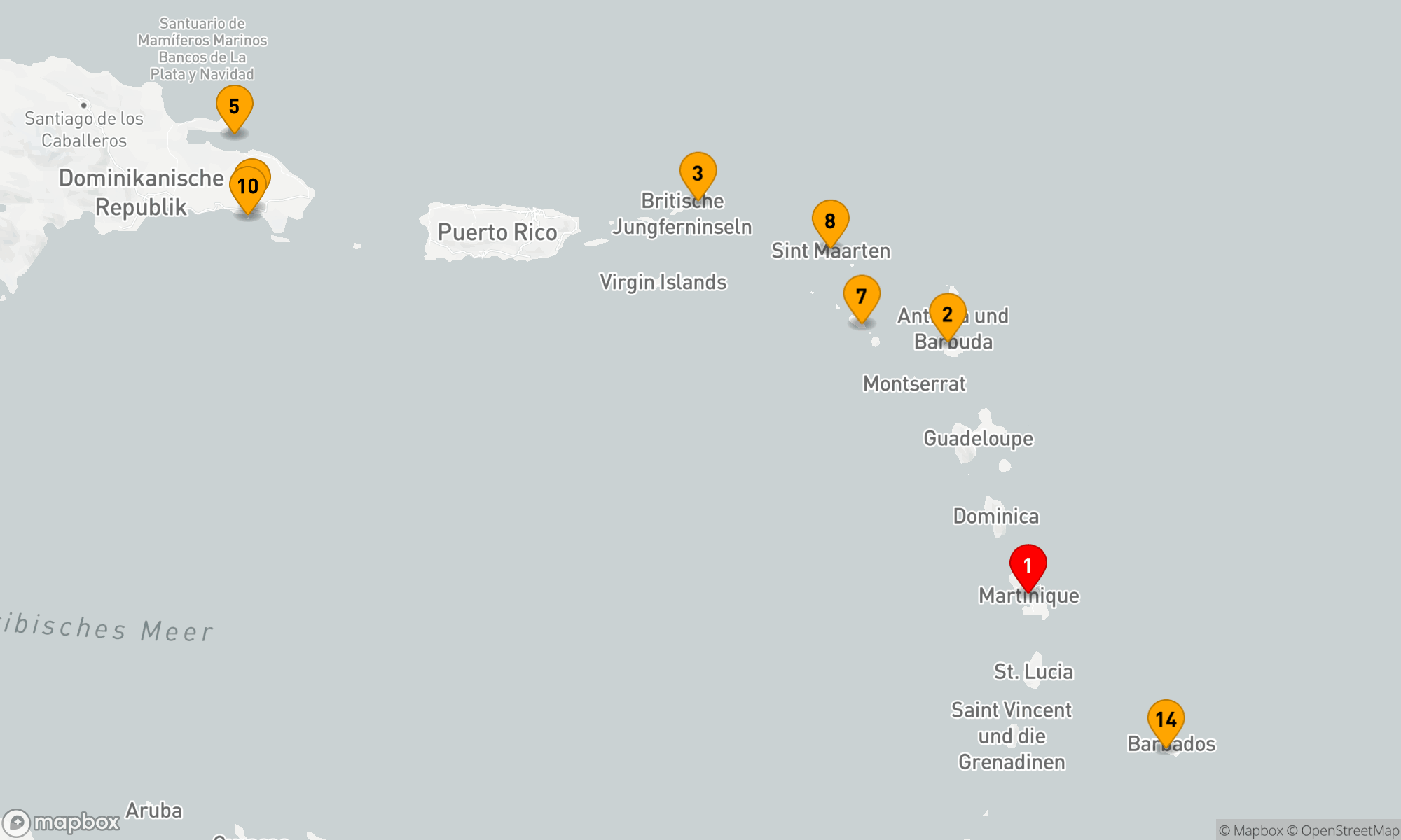 Route 14 Nächte - Karibische Inselzauber: Vielfalt der Paradiese
