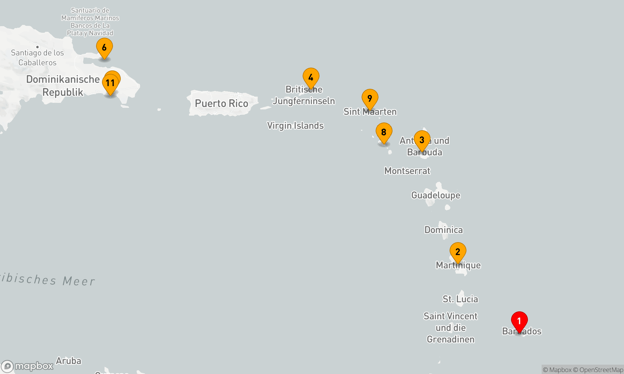 Route 14 Nächte - Karibische Inselträume