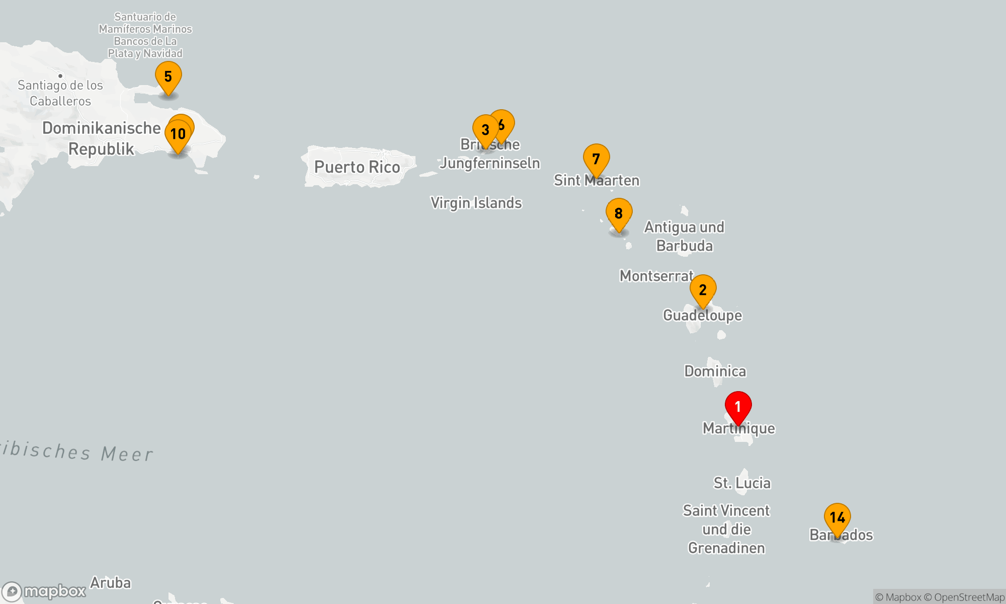 Route 14 Nächte - Karibische Entdeckungsreise