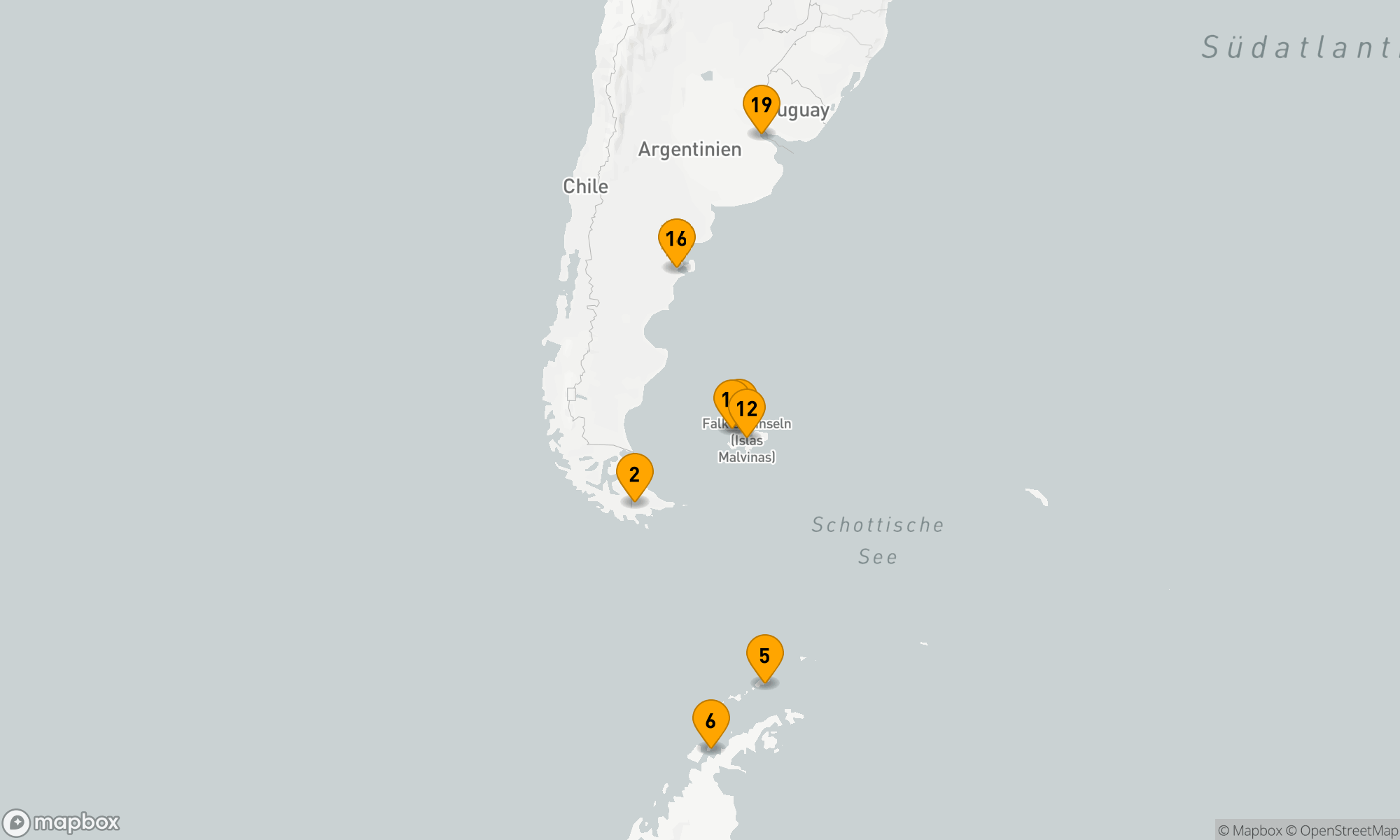 Route 18 Nächte - Antarktis- und Falklandexpedition (nordwärts)
