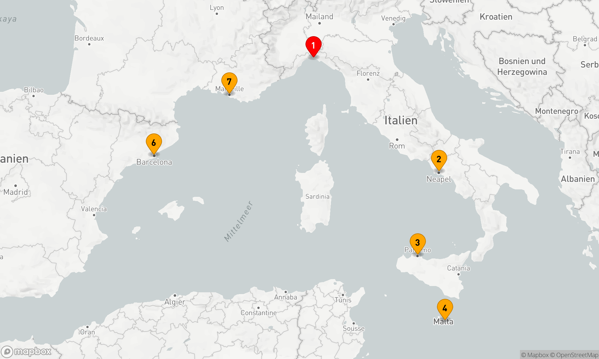 Route 7 Nächte - Mediterrane Entdeckerreise