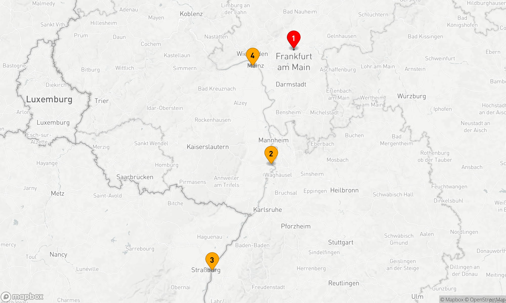 Route 4 Nächte - Rheinromantik und Kulturzauber