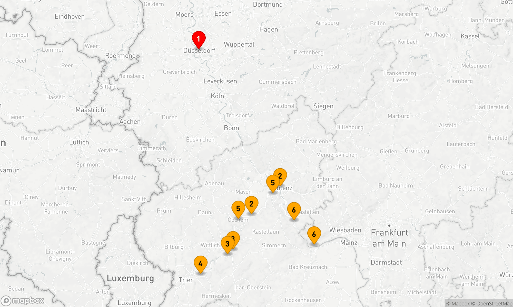 Route 6 Nächte - Rhein-Mosel Erlebnistour