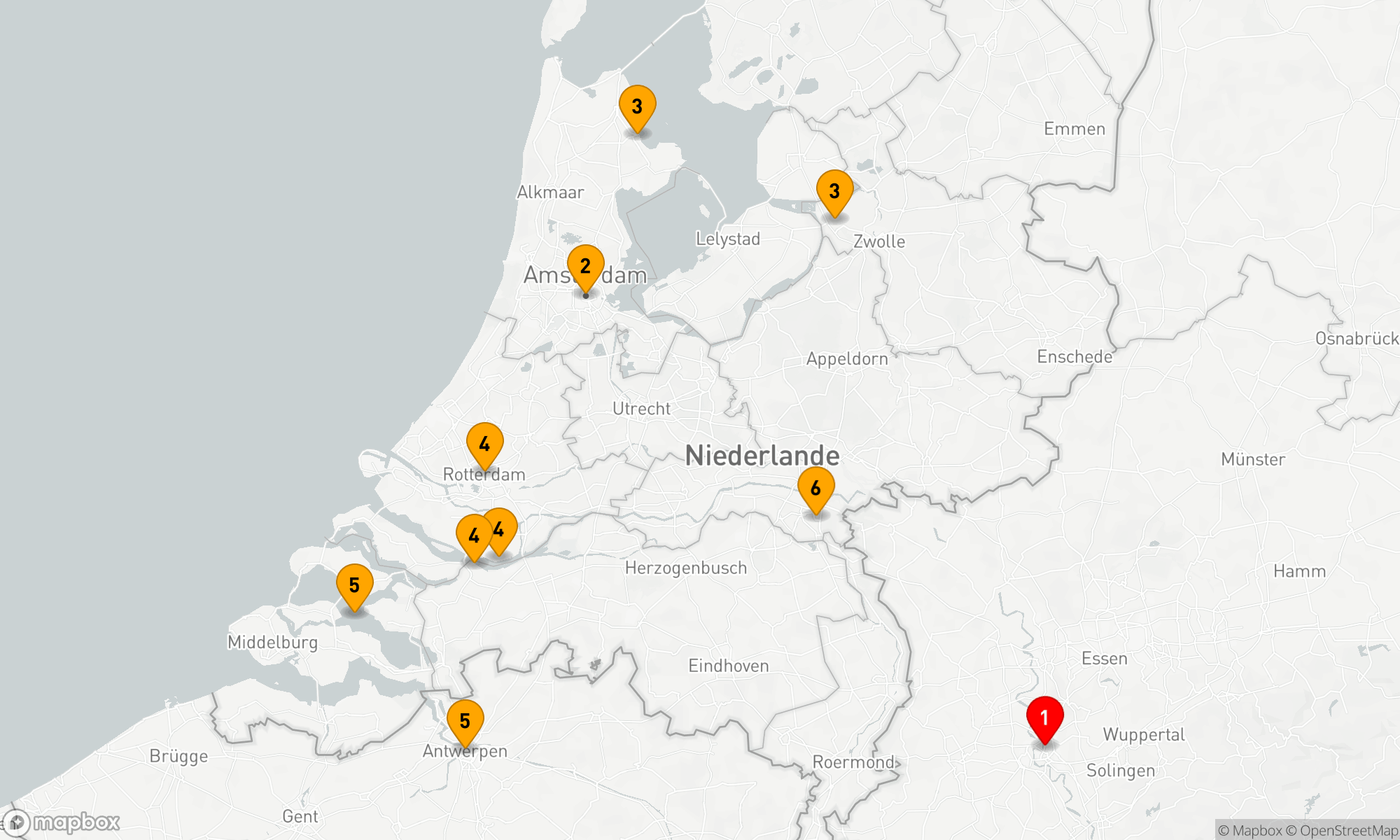 Route 6 Nächte - Flusszauber und Küstenperlen der Niederlande und Belgien