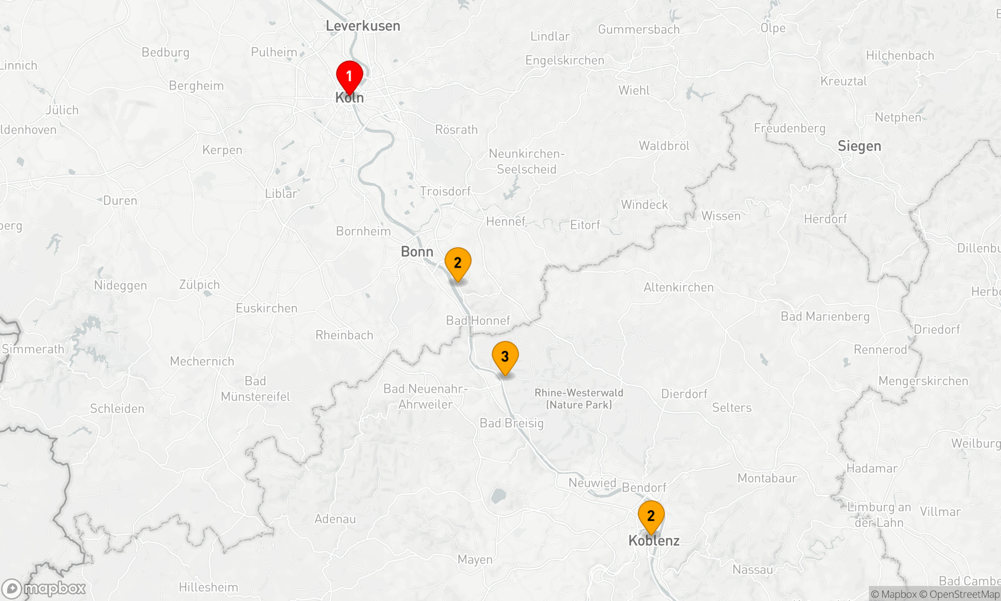 Route 3 Nächte - Rheinische Entdeckungsreise