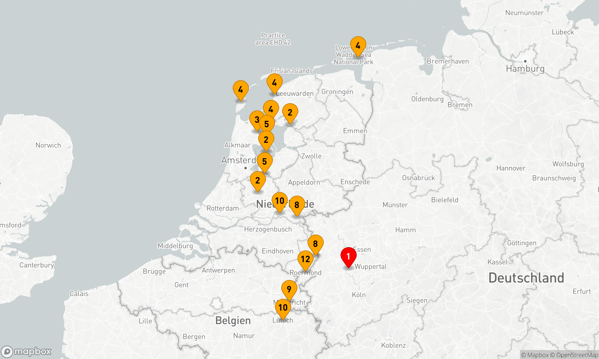 Route 12 Nächte - Rheinische und Niederländische Wasserwelten