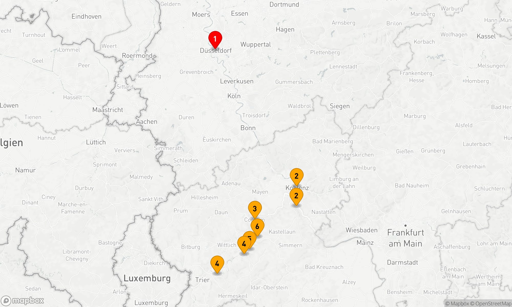 Route 6 Nächte - Moselromantik und Rheinzauber
