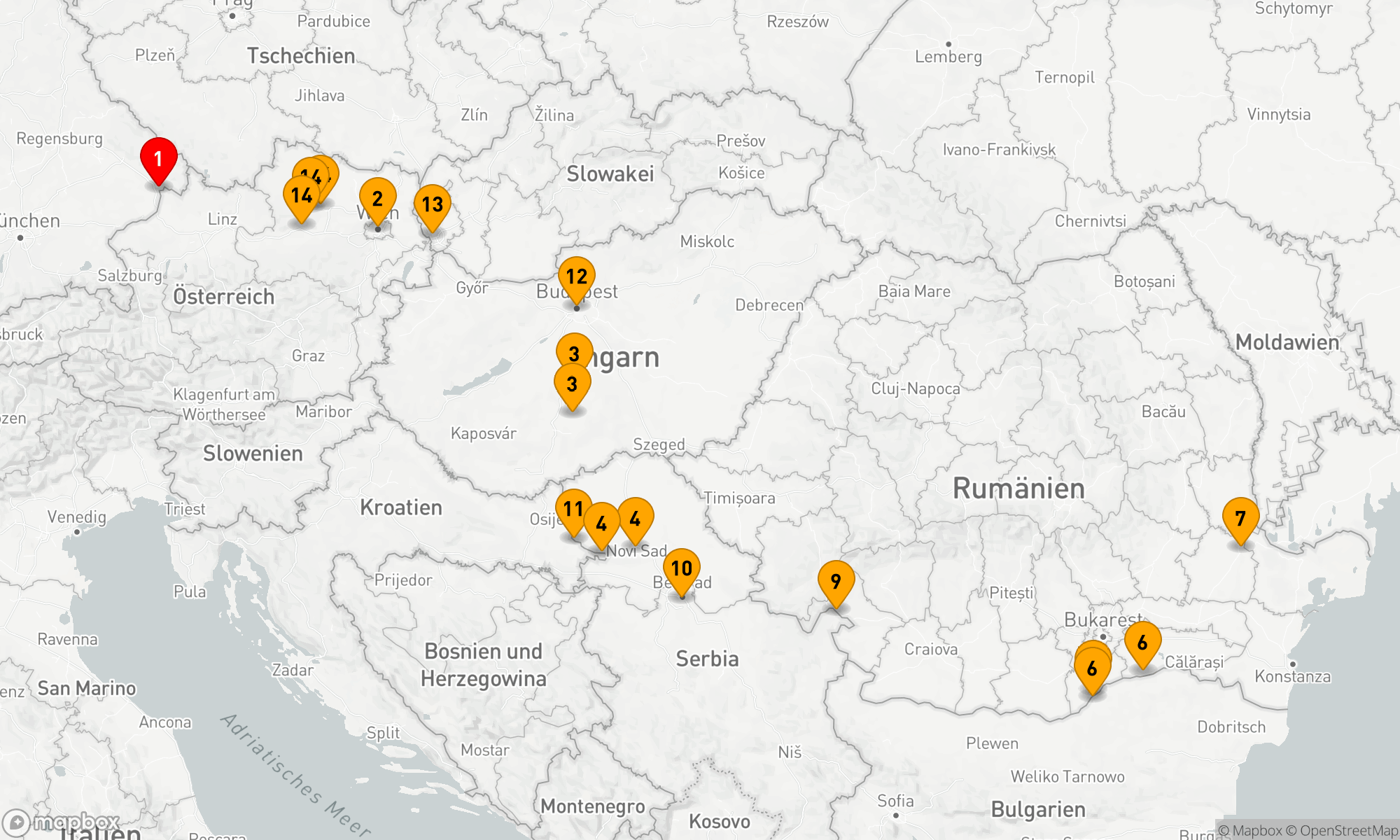 Route 14 Nächte - Donausymphonie - Von der Donau zu den Orientmetropolen und zurück
