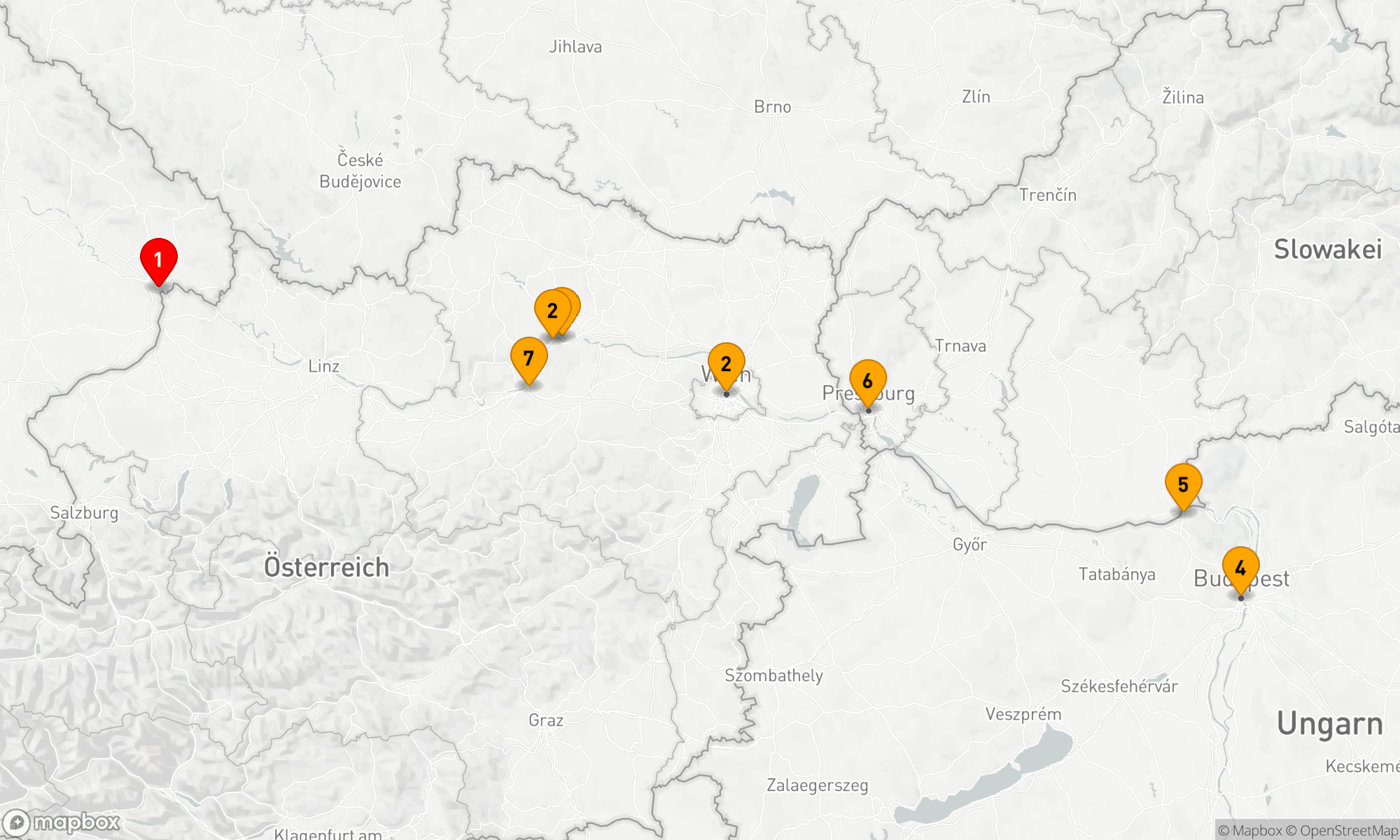 Route 7 Nächte - Donauzauber: Metropolen & Naturwunder