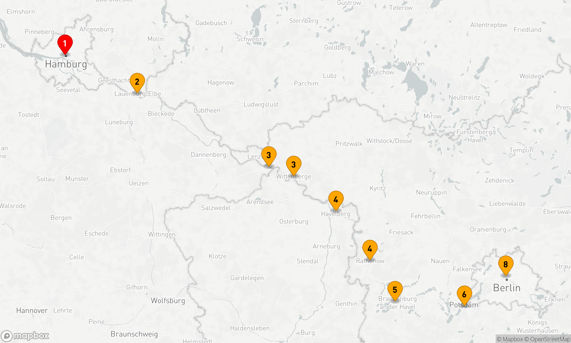 Route 7 Nächte - Elb- und Havelzauber: Von der Hanse in die Hauptstadt