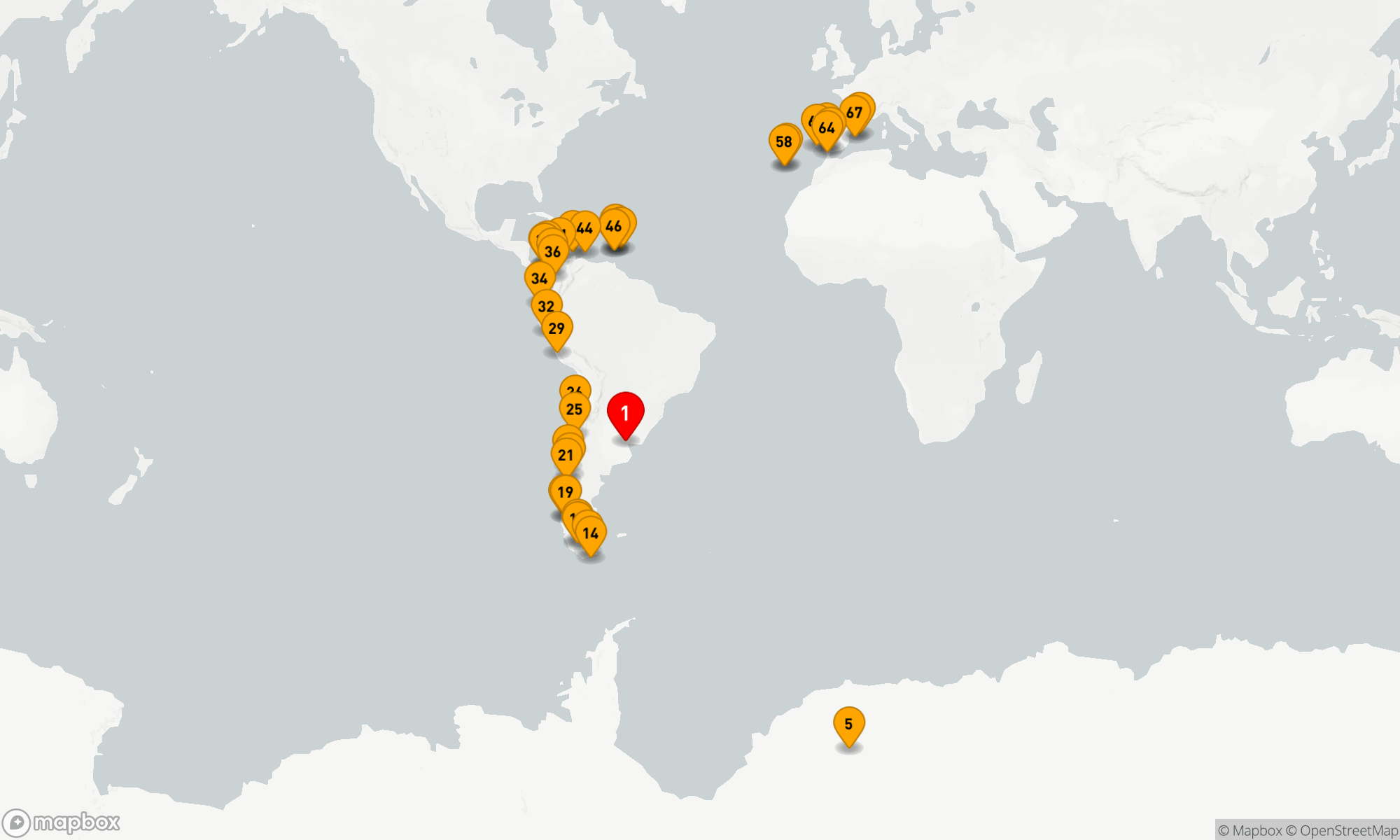 Route 67 Nächte - Große Reise: Antarktis & Südamerika bis zum Mittelmeer