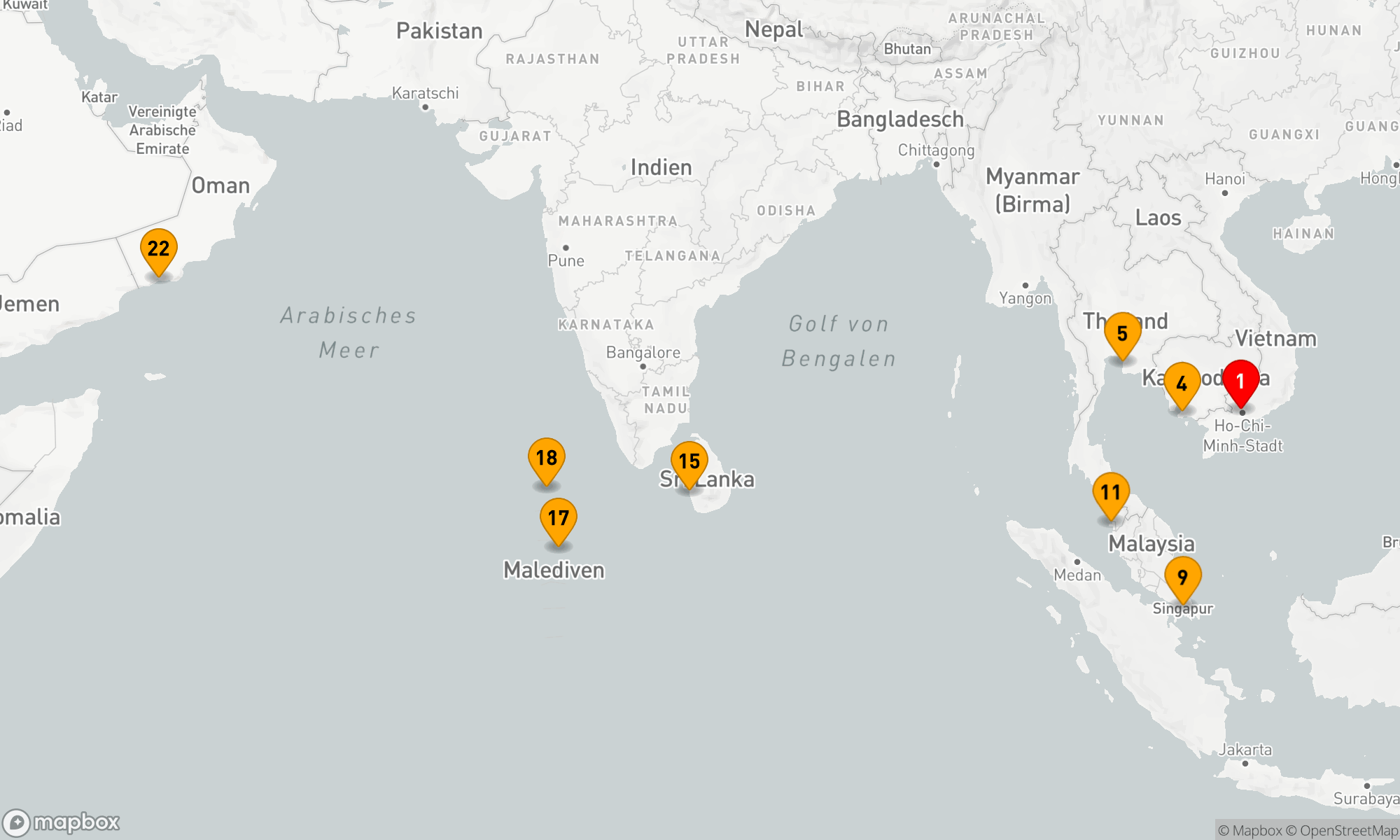 Route 21 Nächte - Facettenreiches Asien