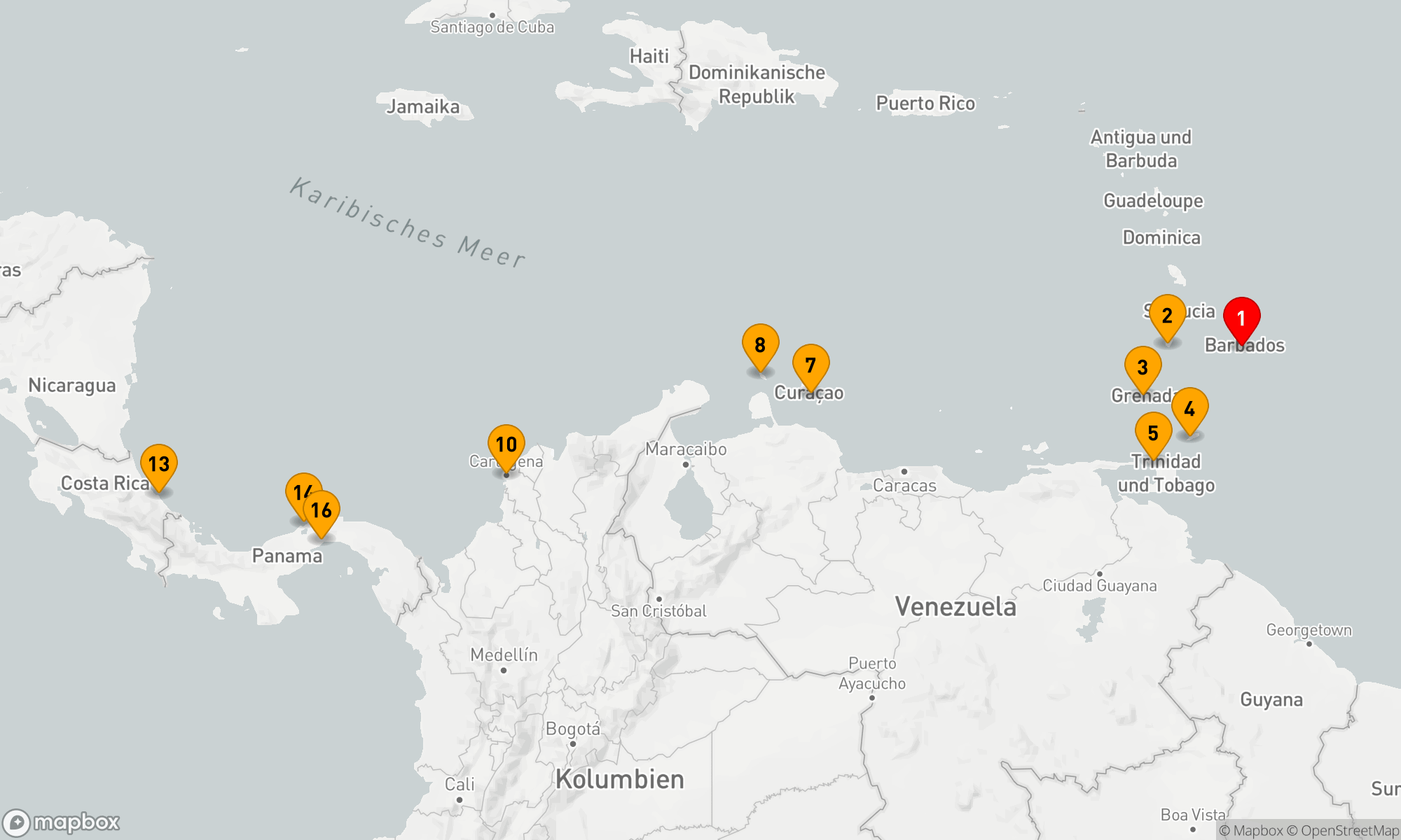 Route 15 Nächte - Vom karibischen Meer durch den Panamakanal