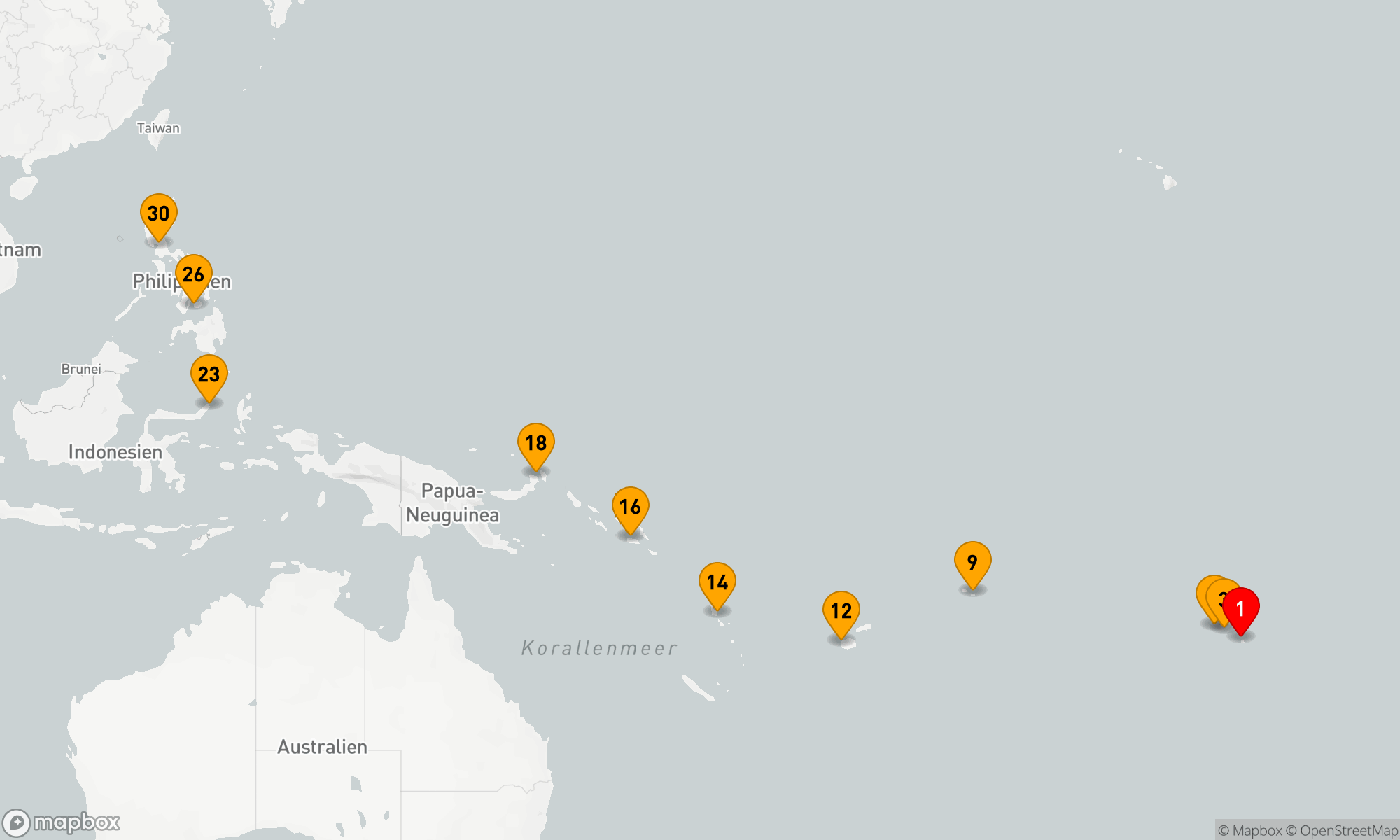 Route 29 Nächte - Pazifik intensiv zwischen Tahiti und den Philippinen
