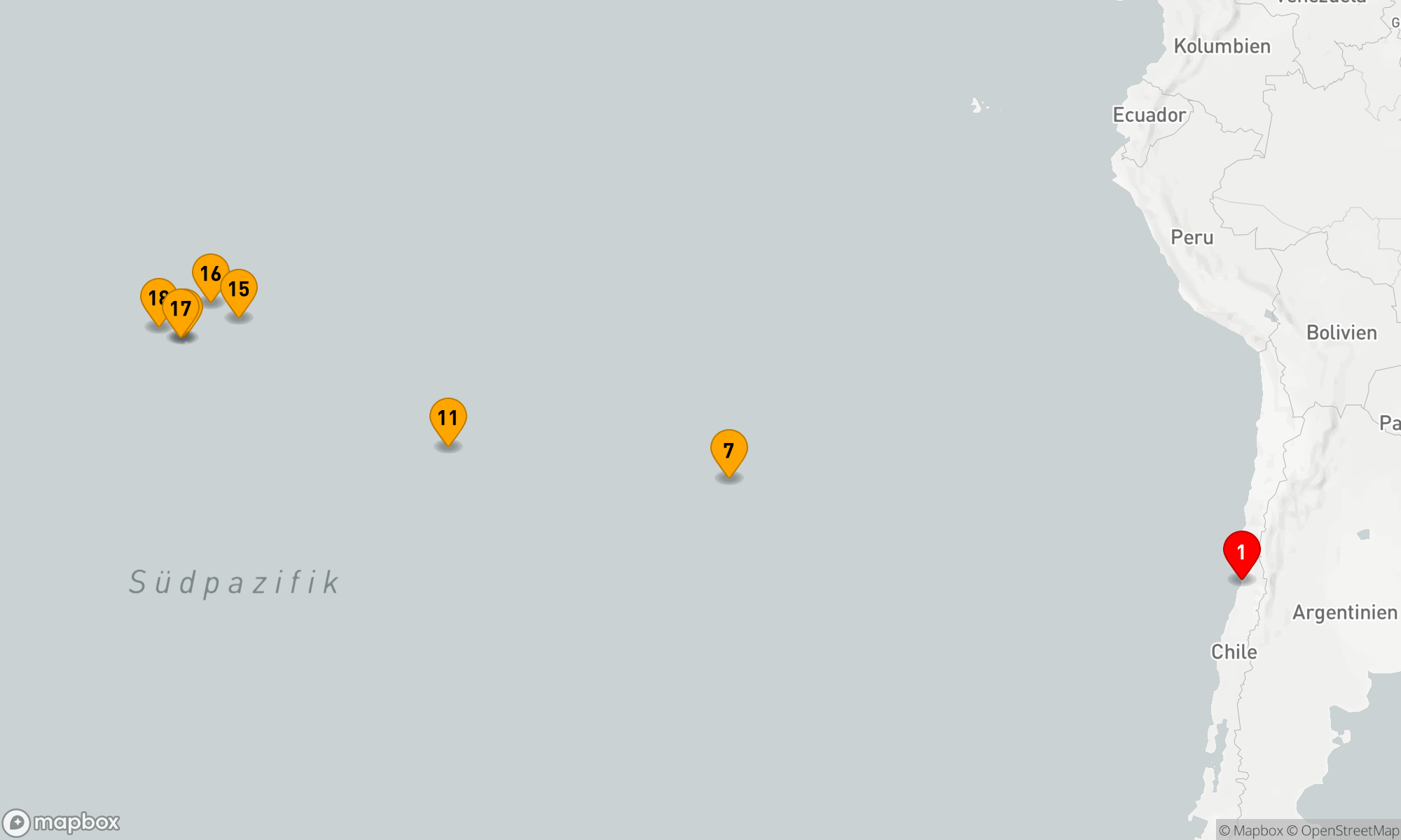 Route 18 Nächte - Inselhopping in der Südsee