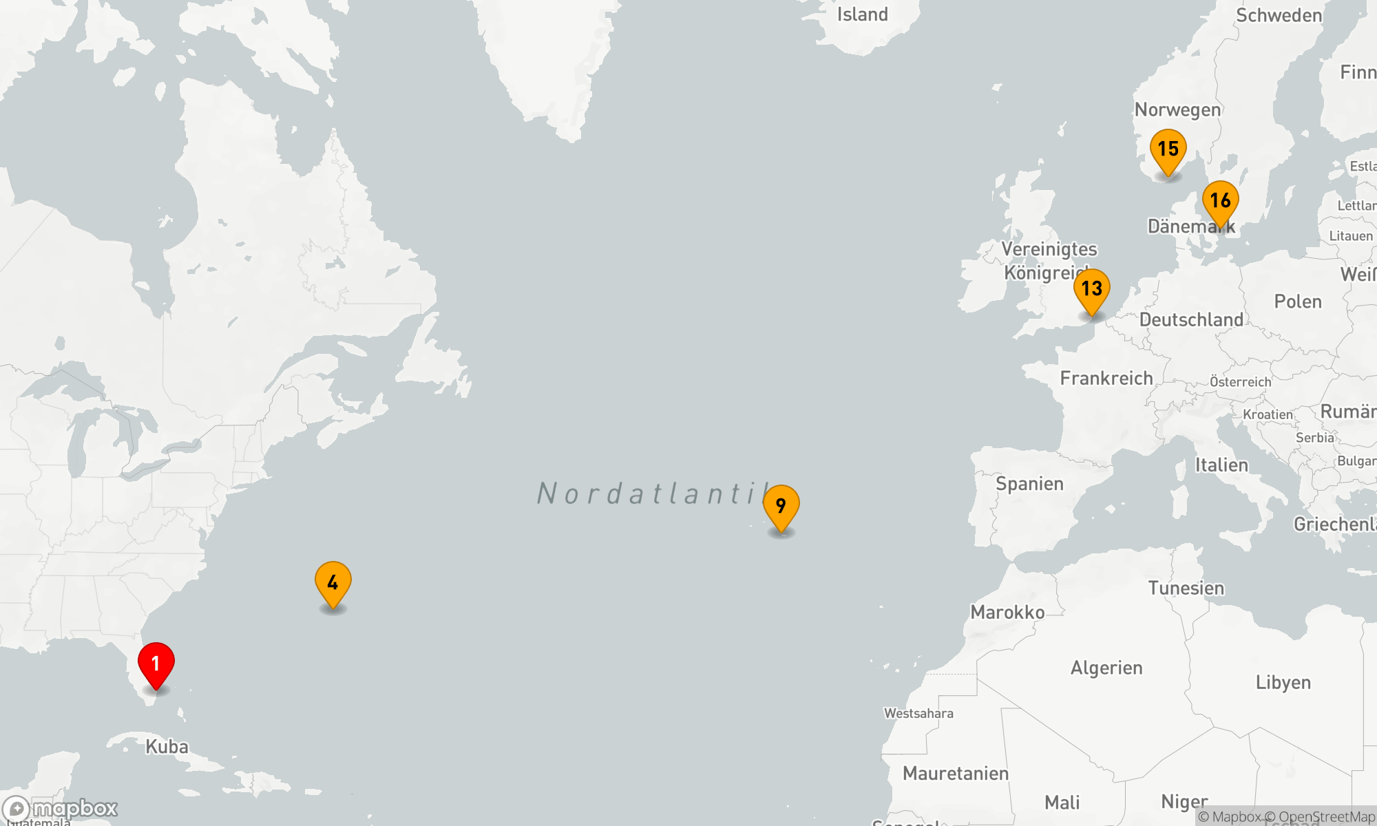 Route 15 Nächte - Nordeuropa-Passage