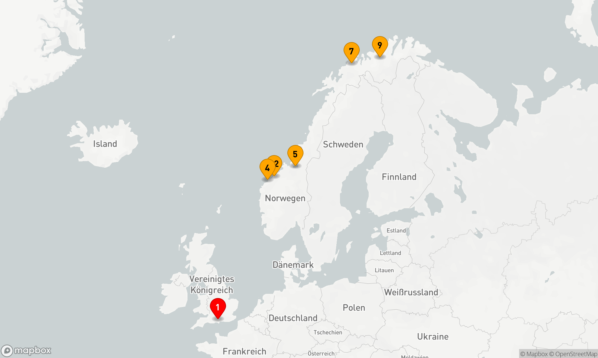 Route 14 Nächte - Suche nach den Nordlichtern