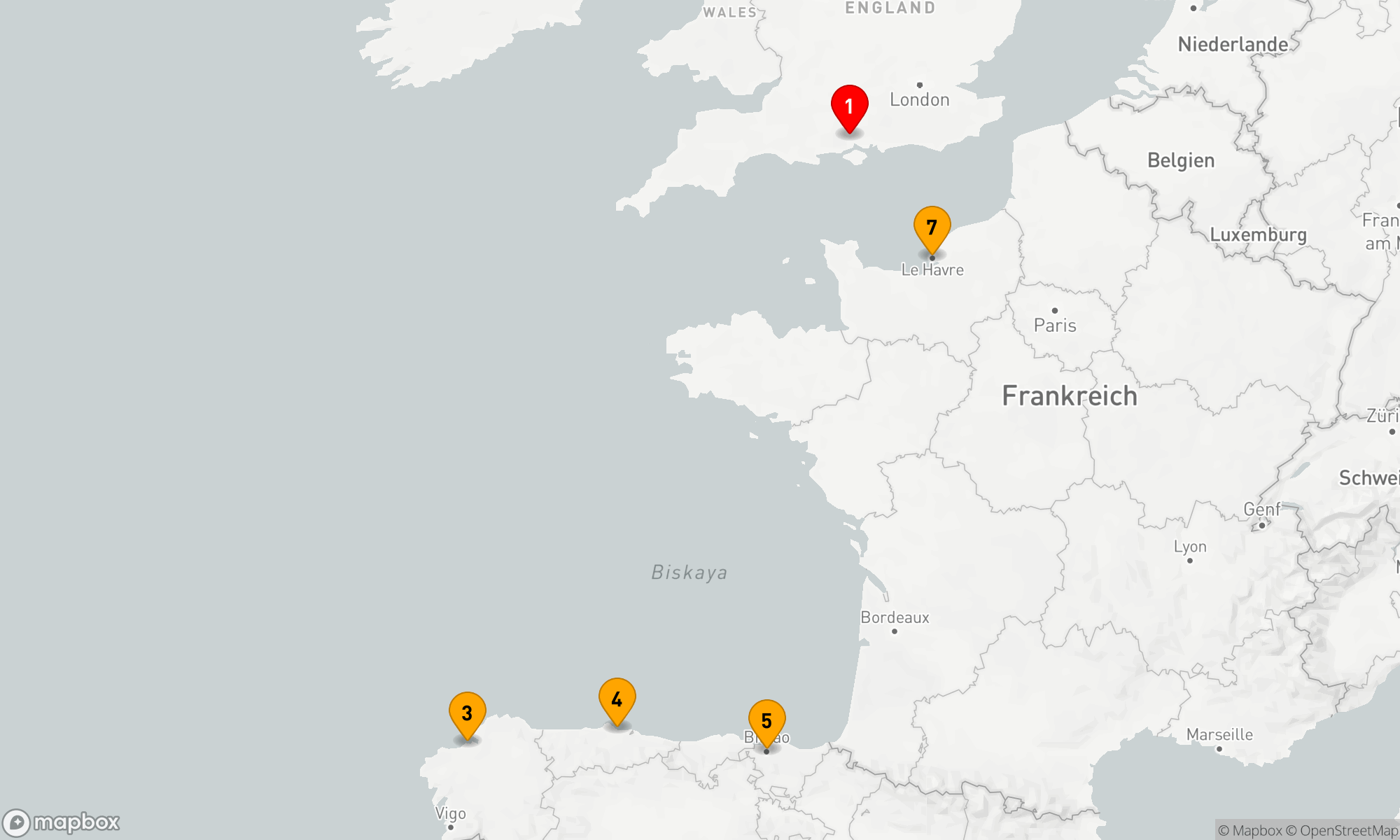 Route 7 Nächte - Spanien - Frankreich (H719N)