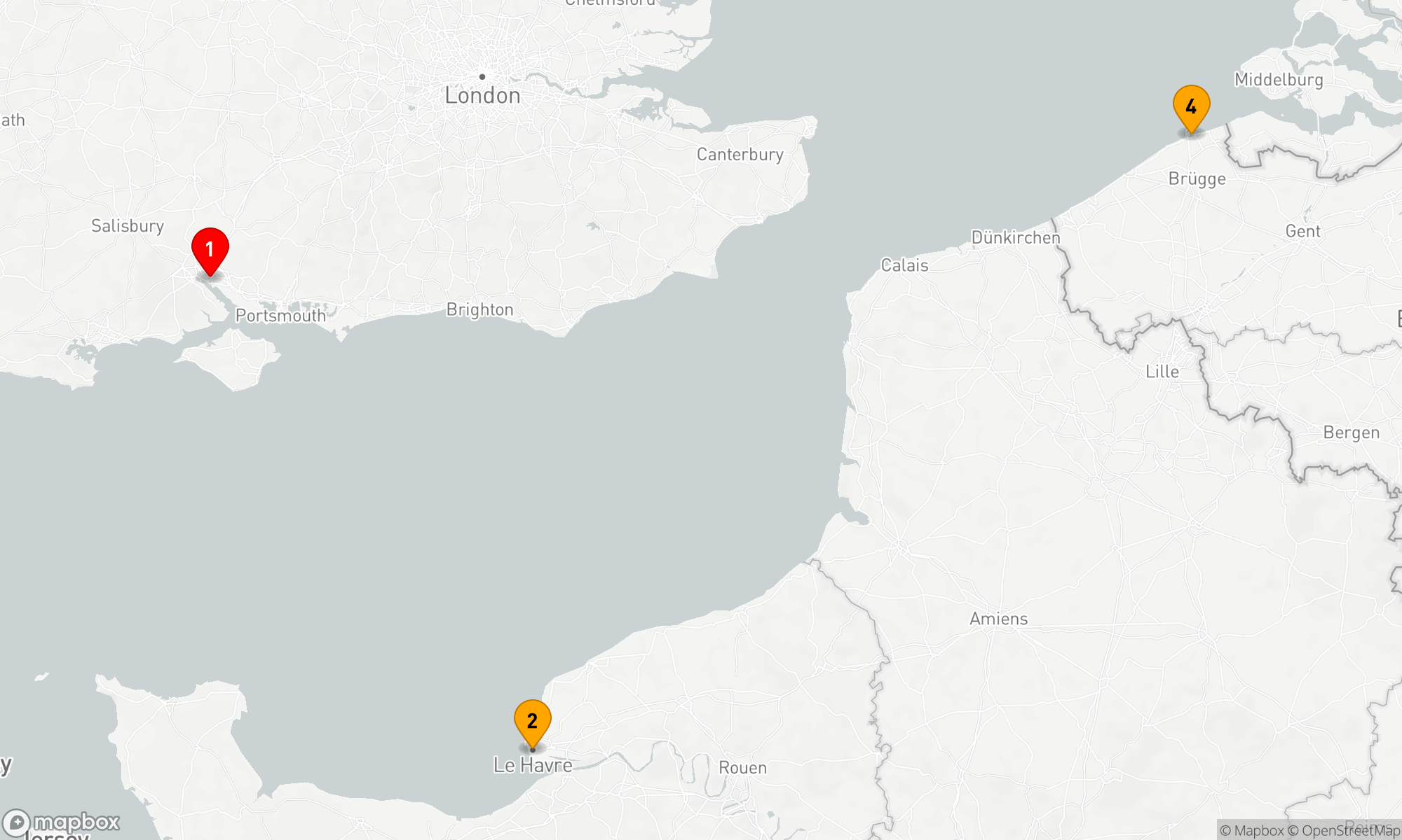 Route 4 Nächte - Frankreich - Belgien (H726Q)