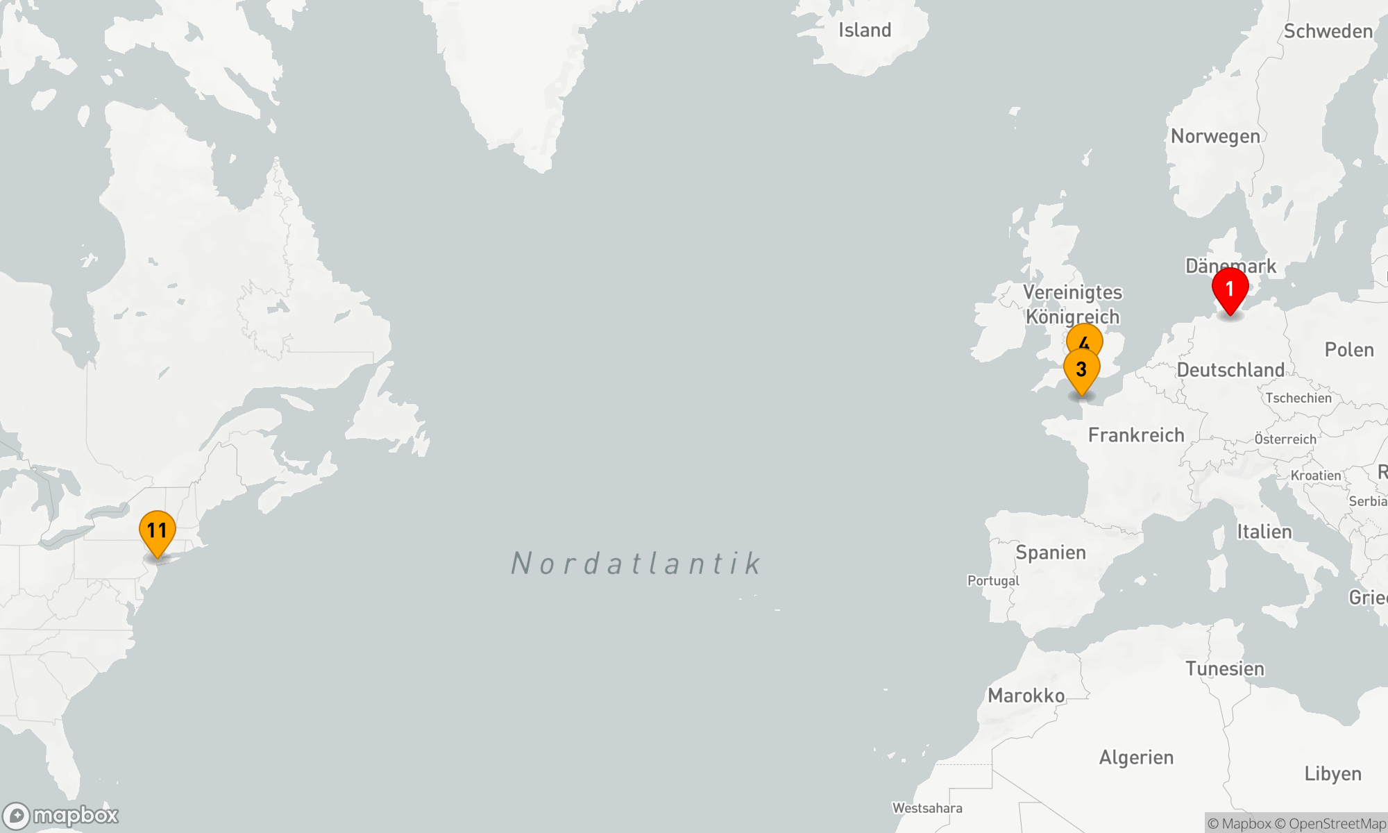 Route 10 Nächte - Transatlantik ab Hamburg (über Cherbourg) (M713)