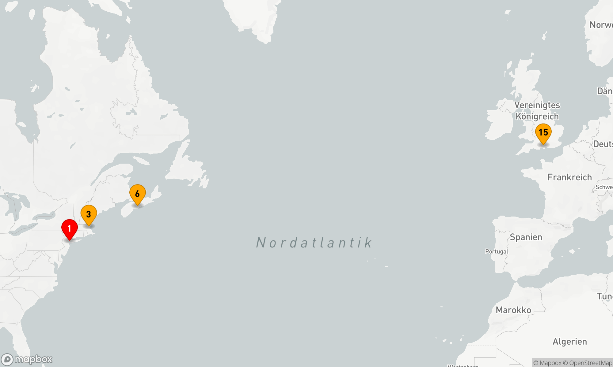 Route 14 Nächte - Transatlantik - Neuengland - Kanada (M717A)