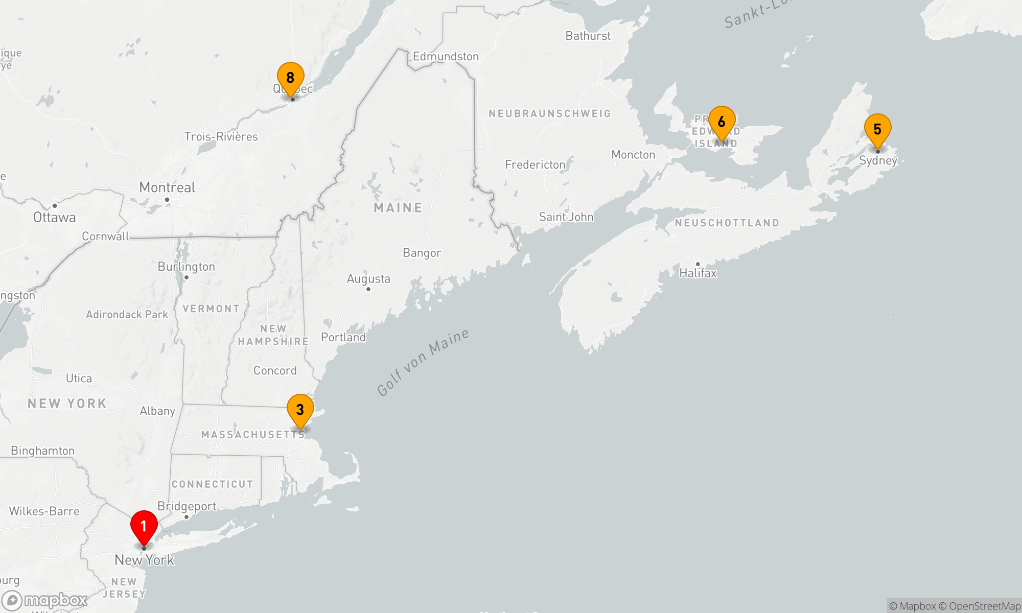 Route 7 Nächte - Kanada - Neuengland (M726)