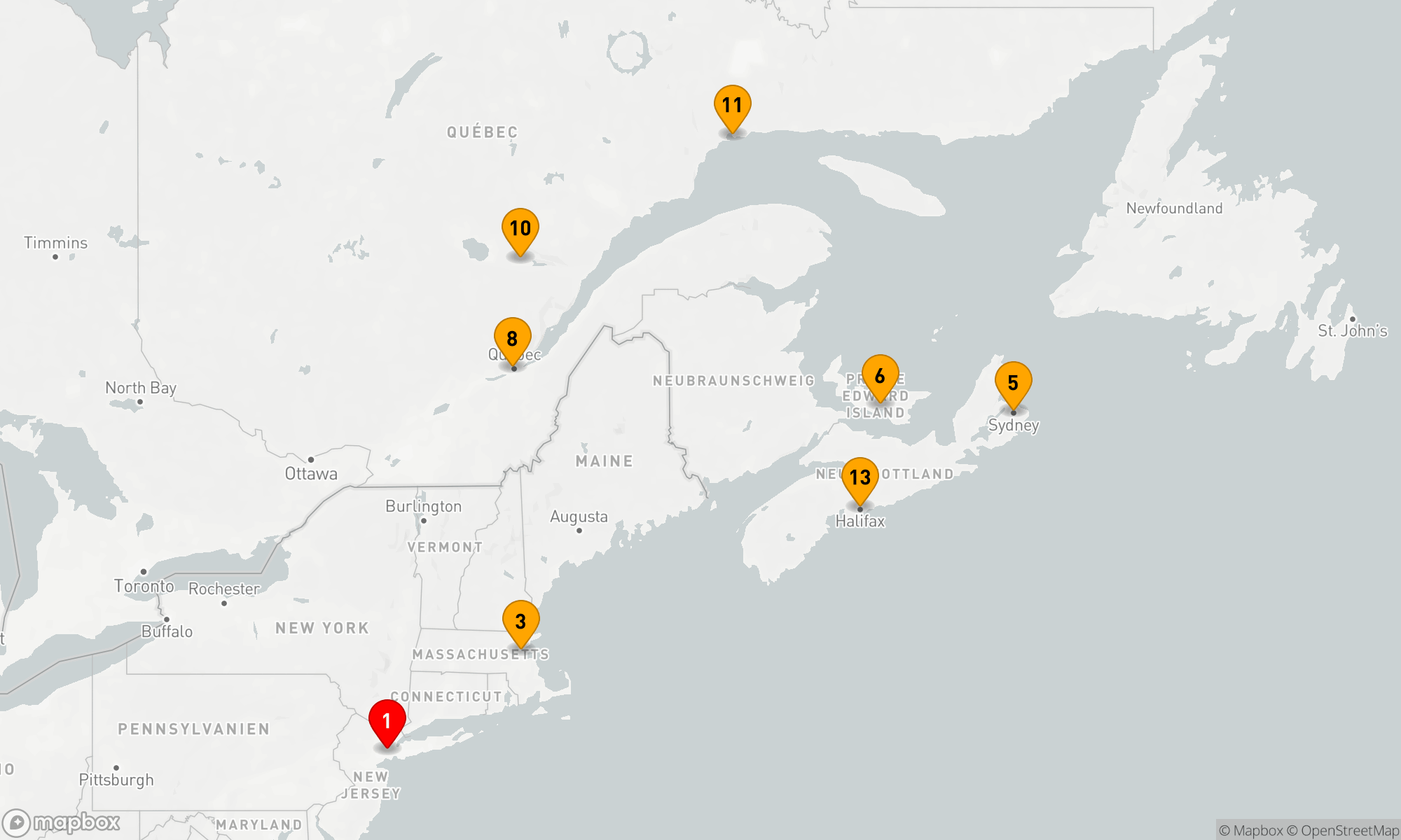 Route 14 Nächte - Kanada - Neuengland (M726A)